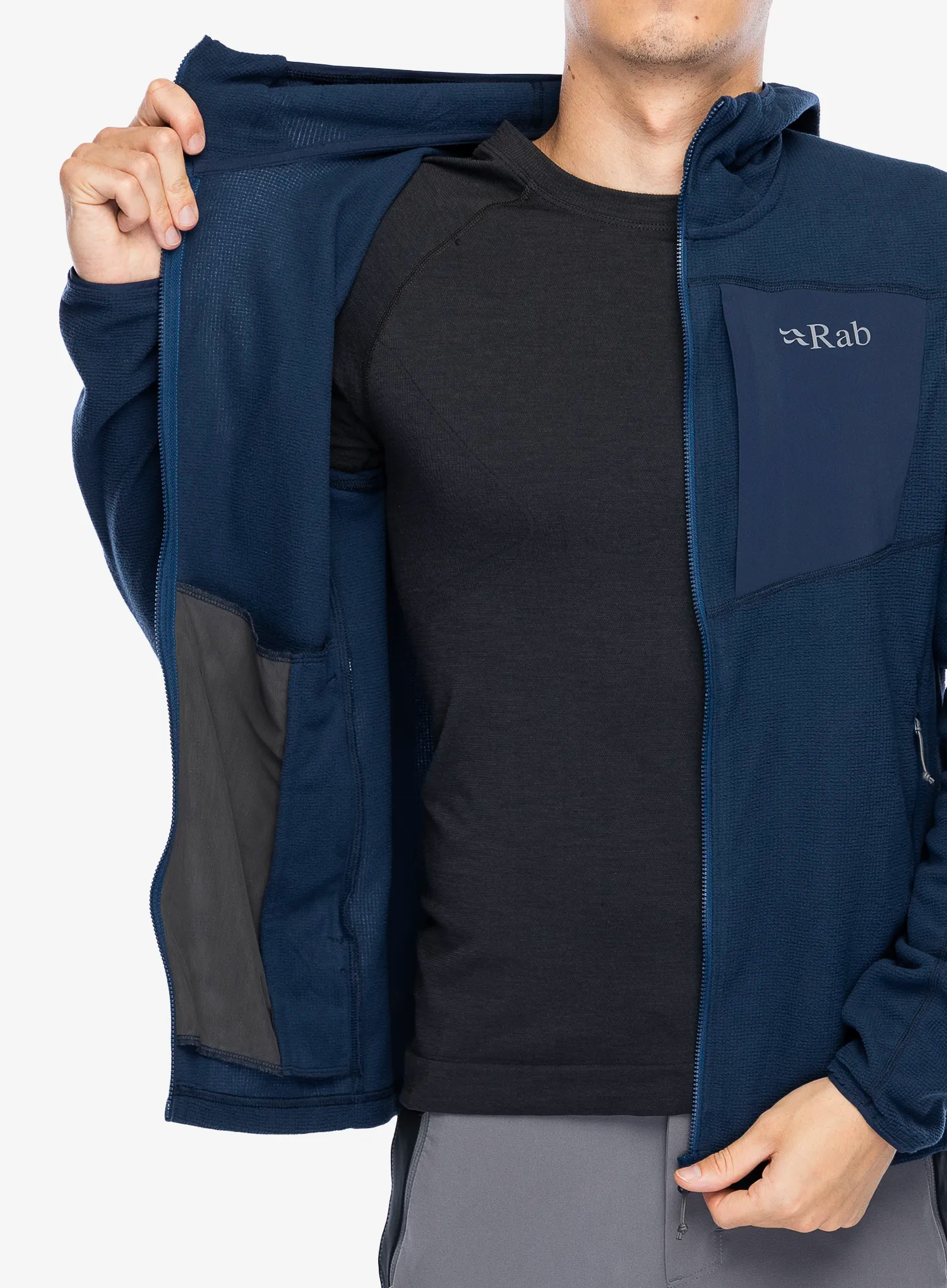 Majica s kapuljačom Rab Tecton Hoody - deep ink