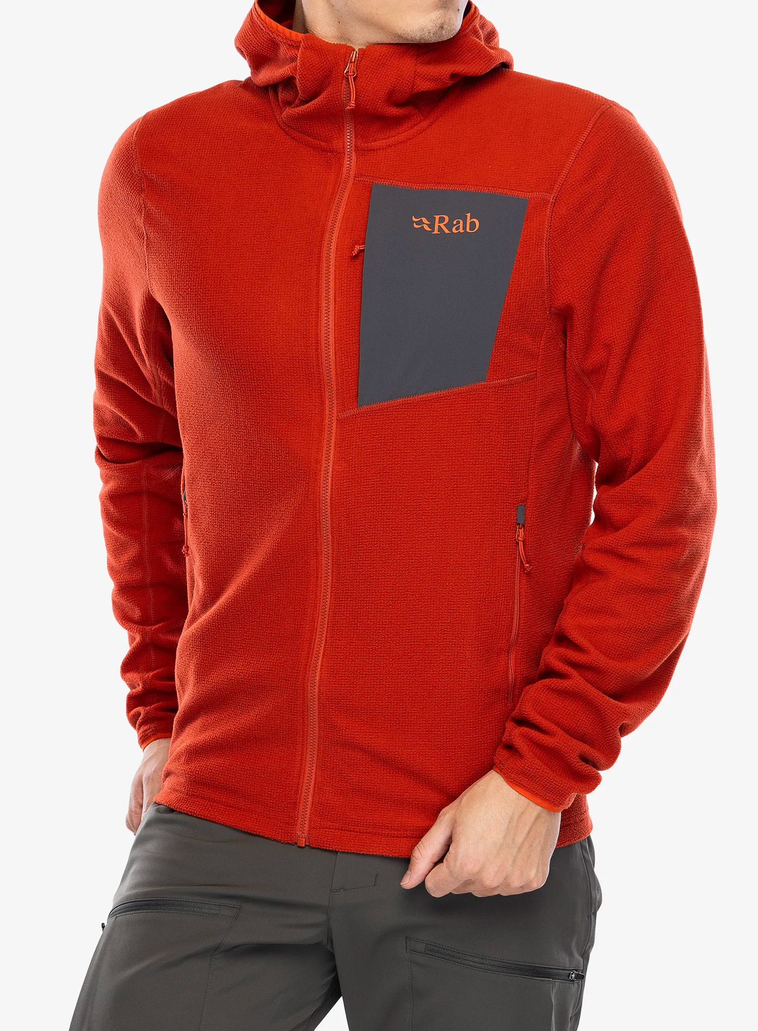 Majica s kapuljačom Rab Tecton Hoody - red clay