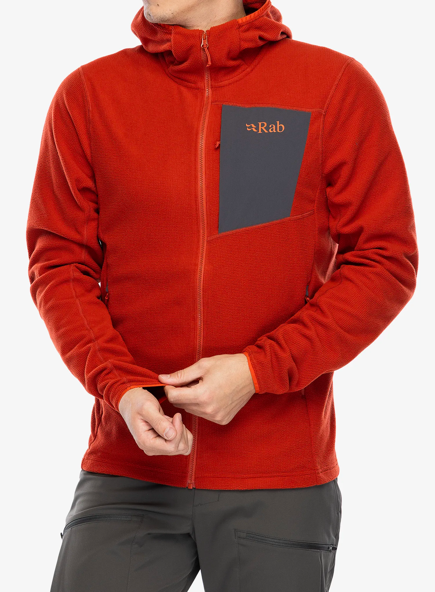 Majica s kapuljačom Rab Tecton Hoody - red clay