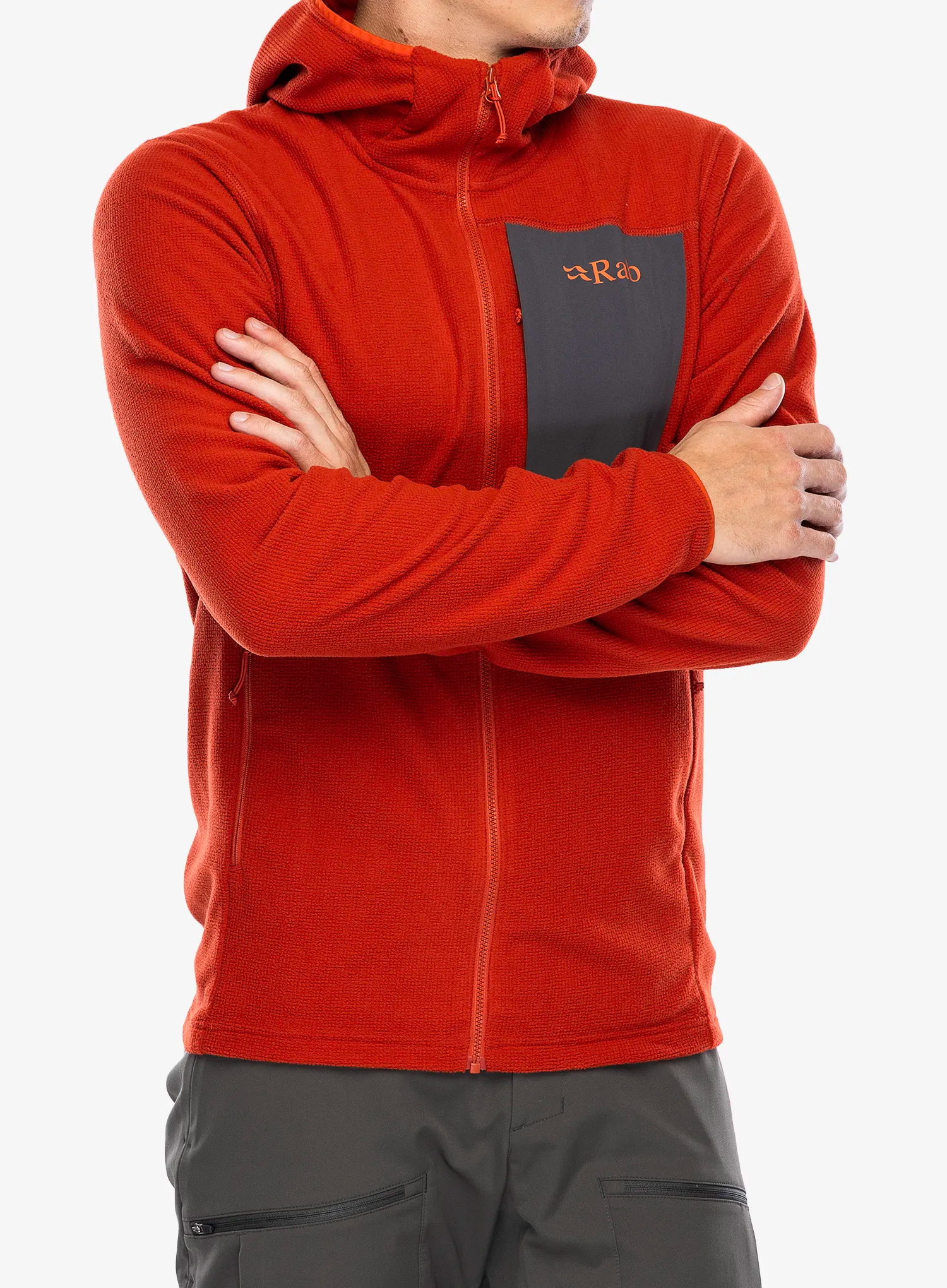 Majica s kapuljačom Rab Tecton Hoody - red clay