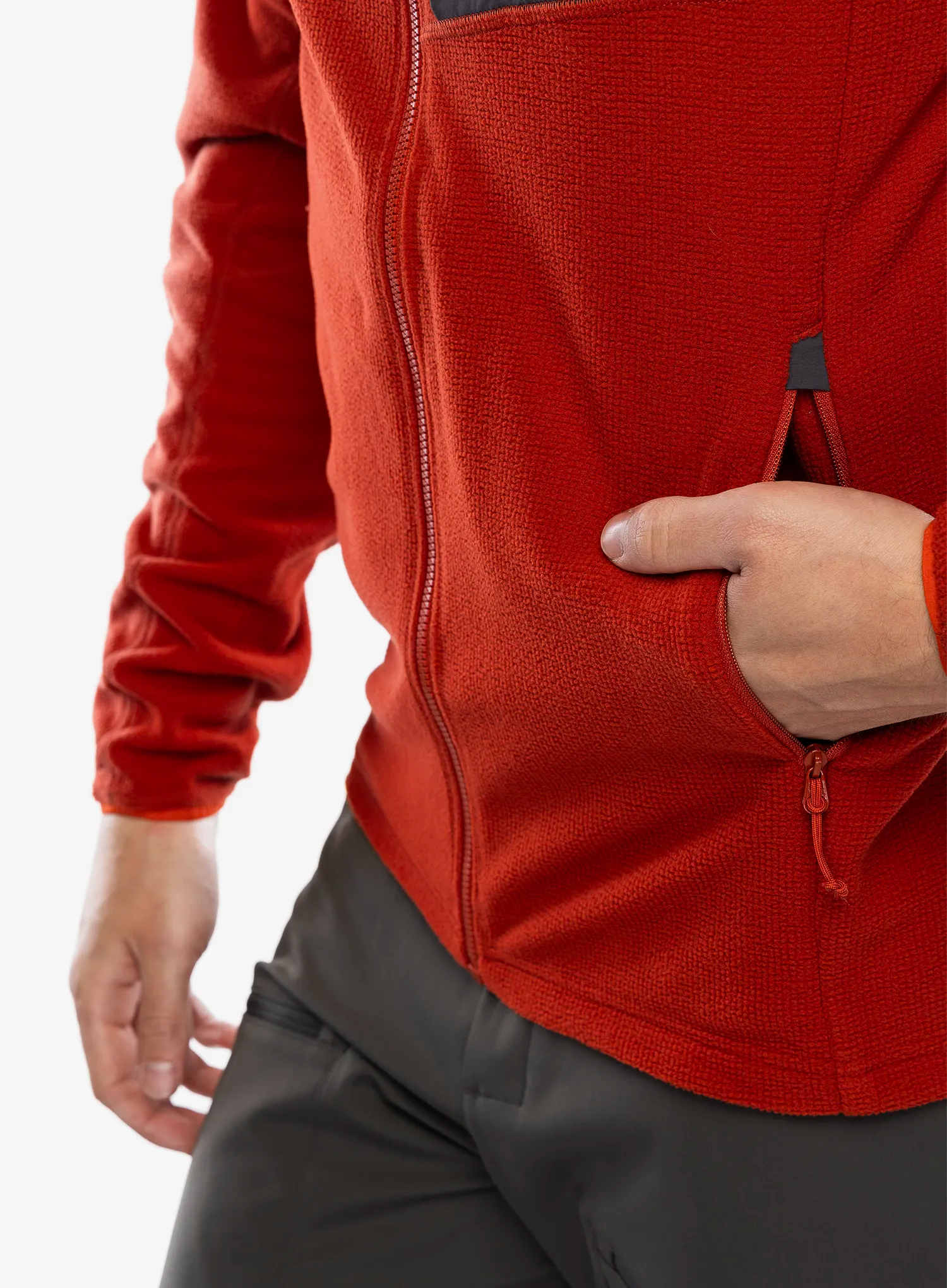 Majica s kapuljačom Rab Tecton Hoody - red clay