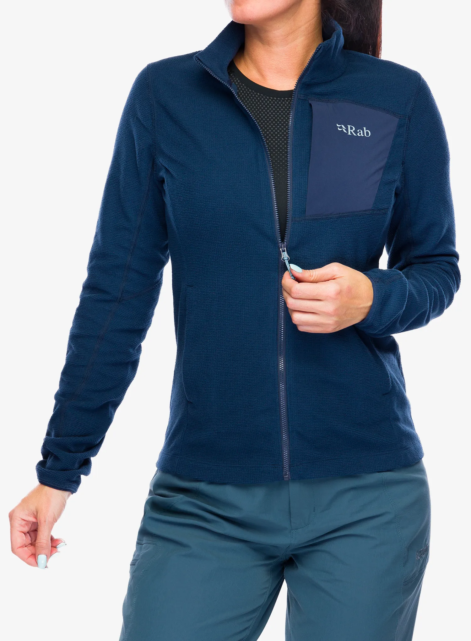 Ženska dukserica na otkopčavanje Rab Tecton Jacket - deep ink