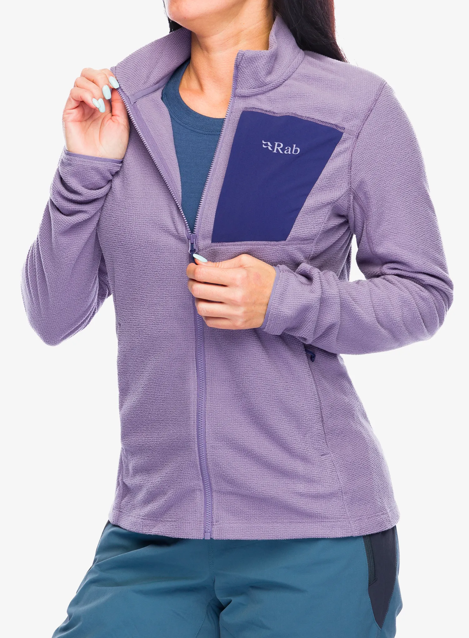 Ženska dukserica na otkopčavanje Rab Tecton Jacket - purple sage