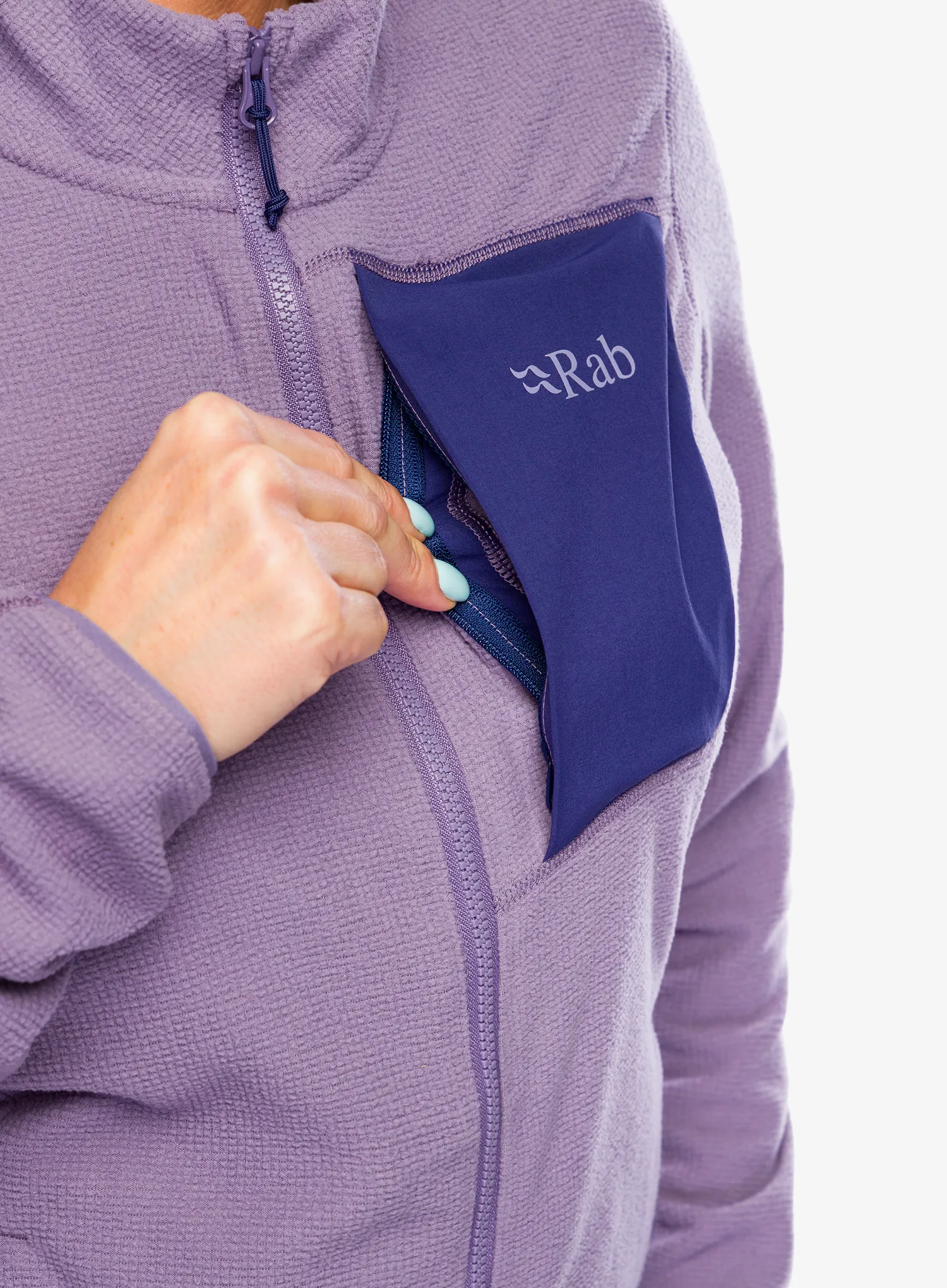 Ženska dukserica na otkopčavanje Rab Tecton Jacket - purple sage