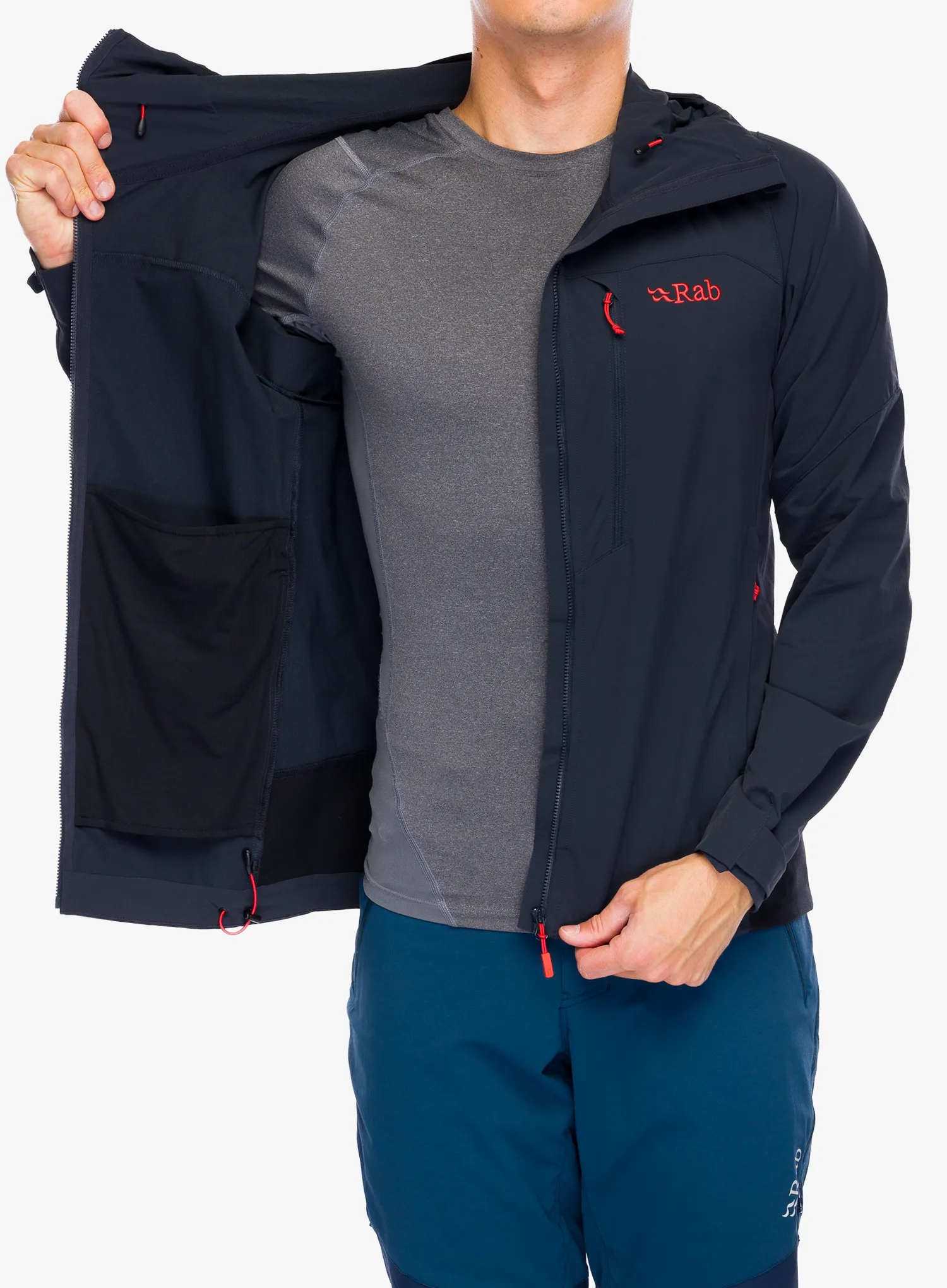 Softshell jakna Rab Torque Jacket - beluga