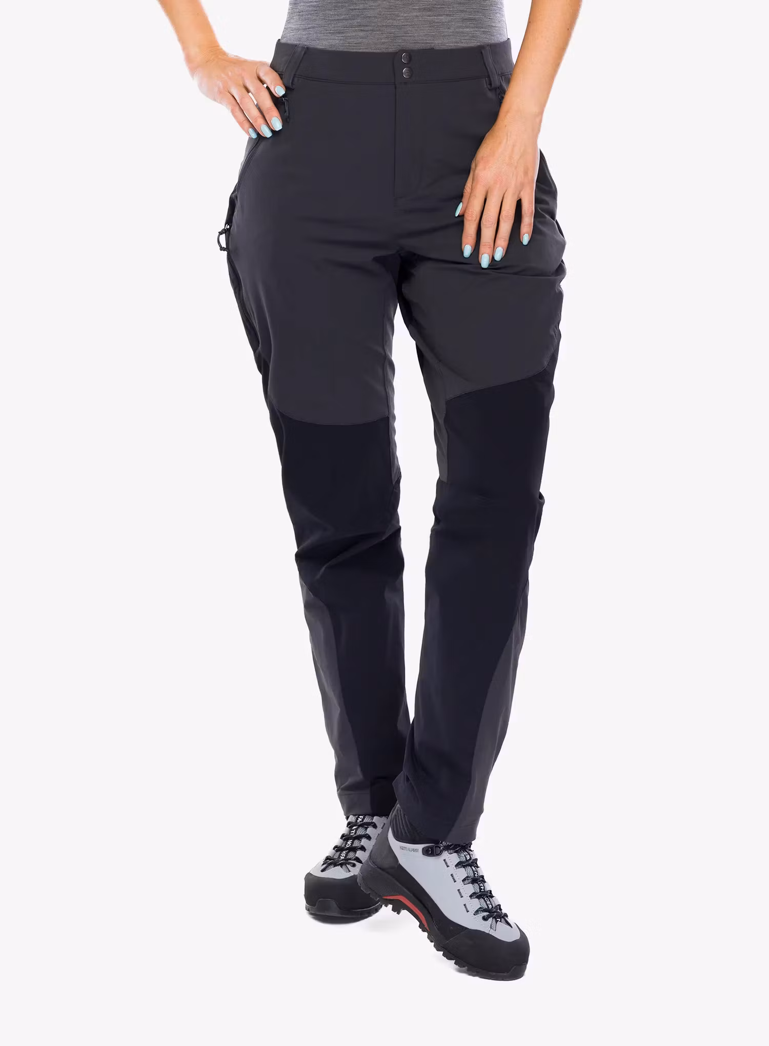 Ženske trekking hlače Rab Torque Mountain Pants - anthracite/black