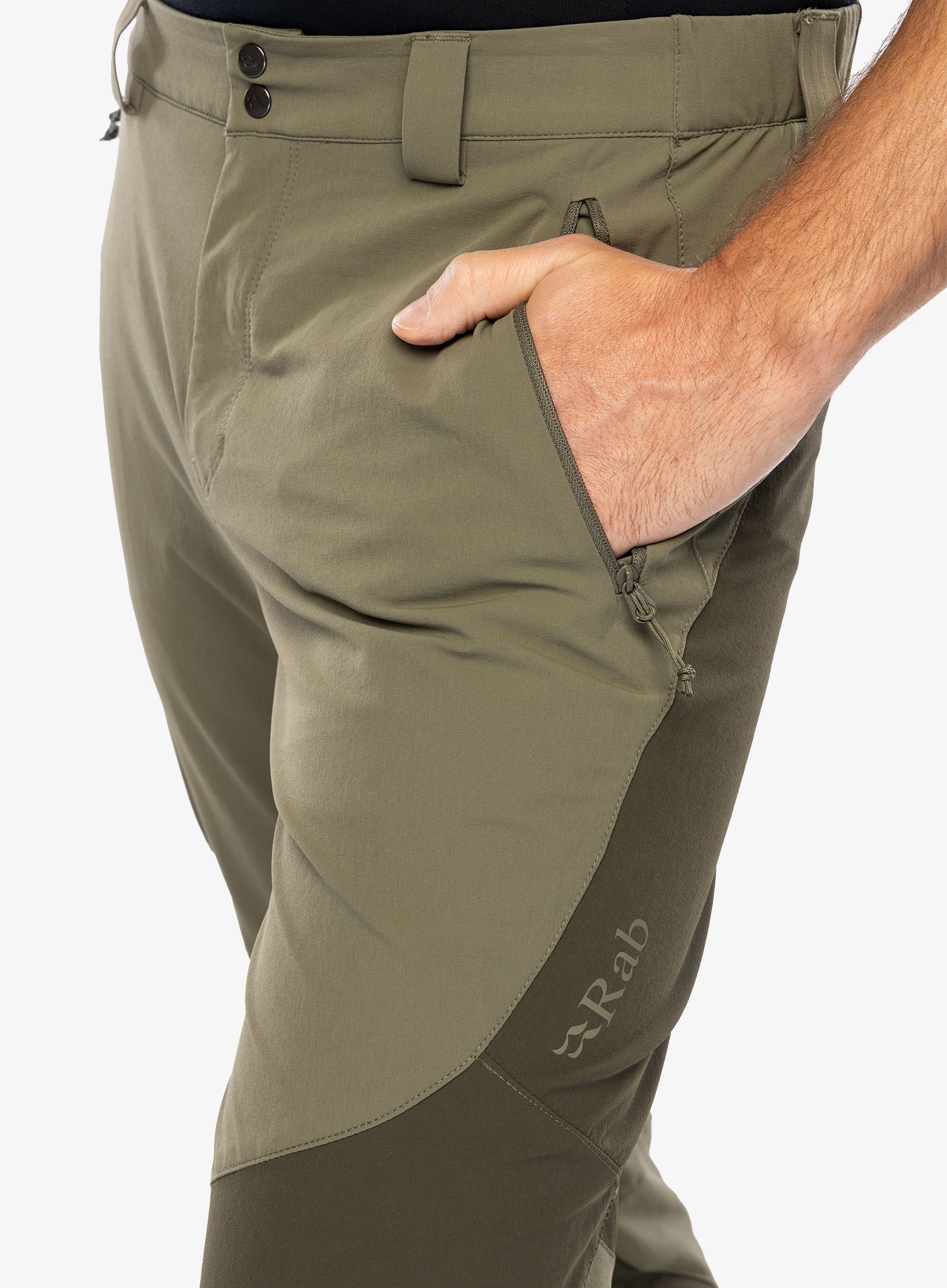 Trekking hlače Rab Torque Mountain Pants - light khaki/army