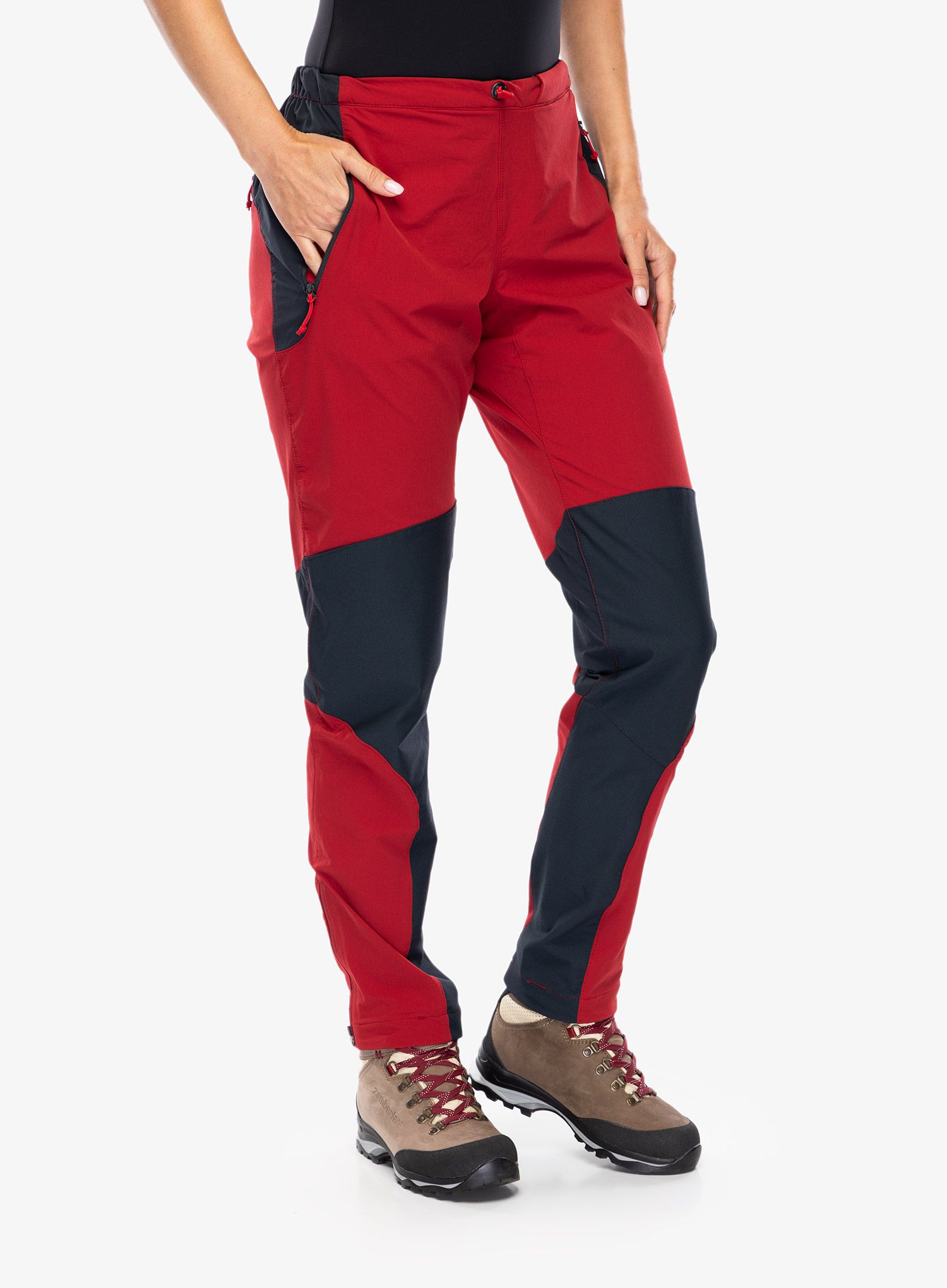 Ženske softshell hlače Rab Torque Pants - crimson