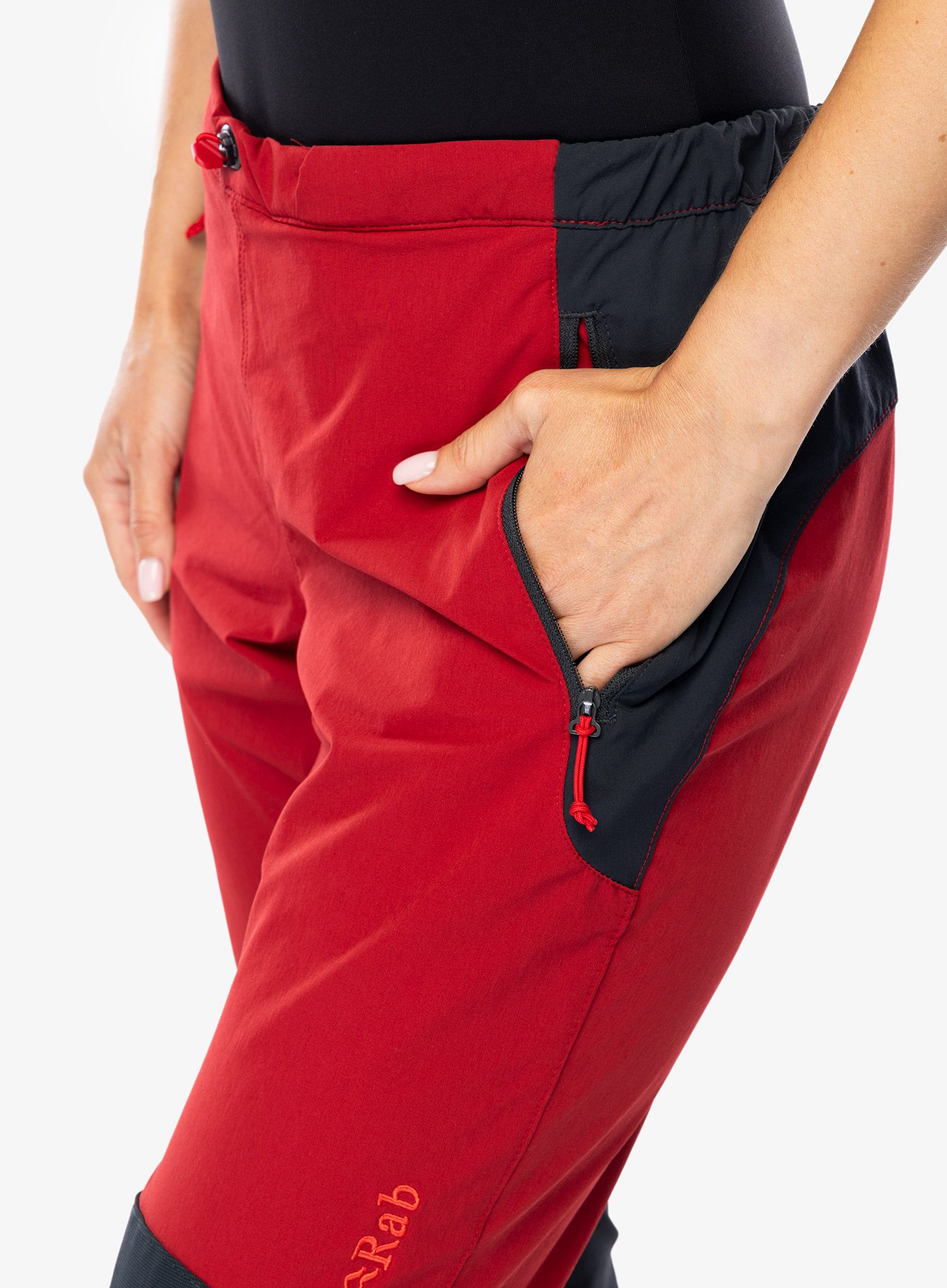 Ženske softshell hlače Rab Torque Pants - crimson