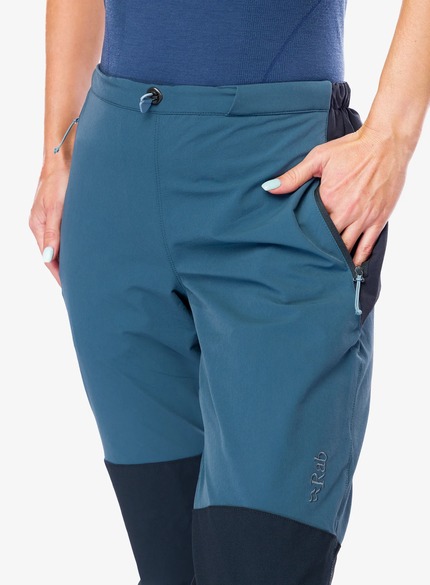 Ženske trekking hlače Rab Torque Pants - orion blue