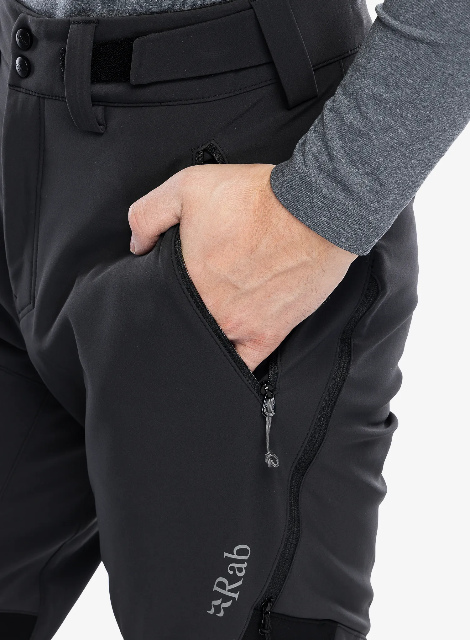 Softshell hlače Rab Torque Winter Pants - black