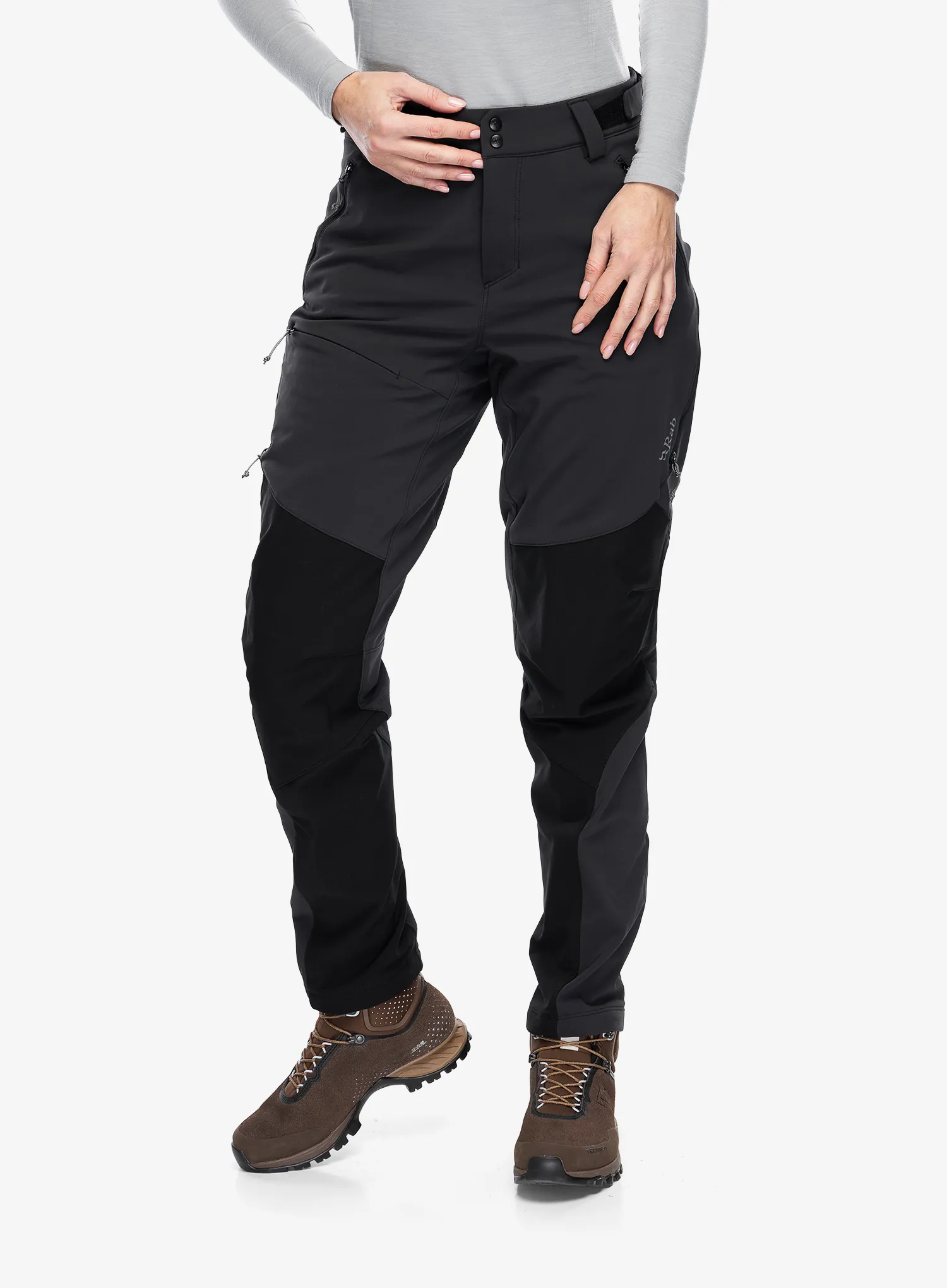 Ženske softshell hlače Rab Torque Winter Pants - black