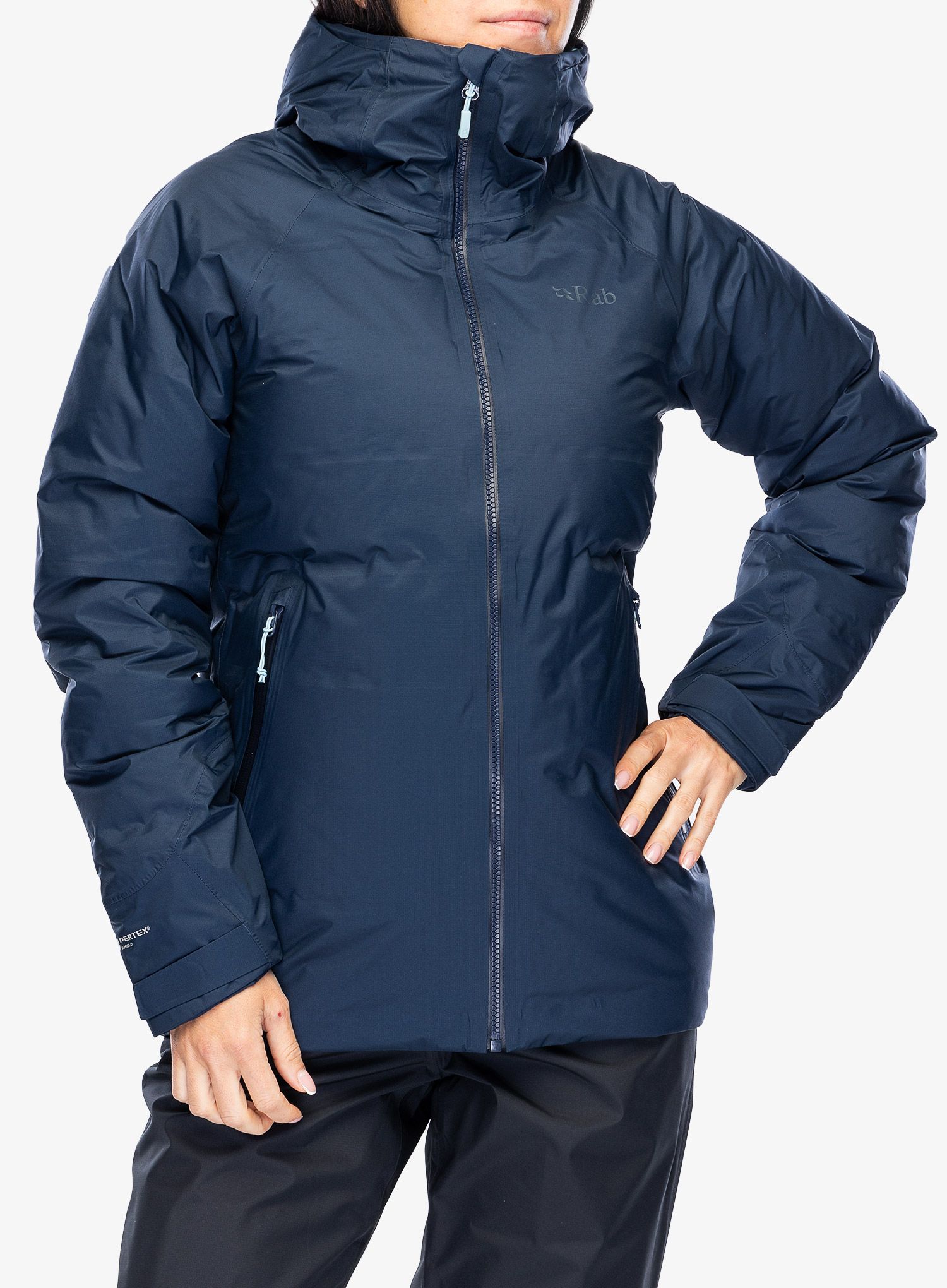 Ženska perjana jakna Rab Valiance Jacket - deep ink