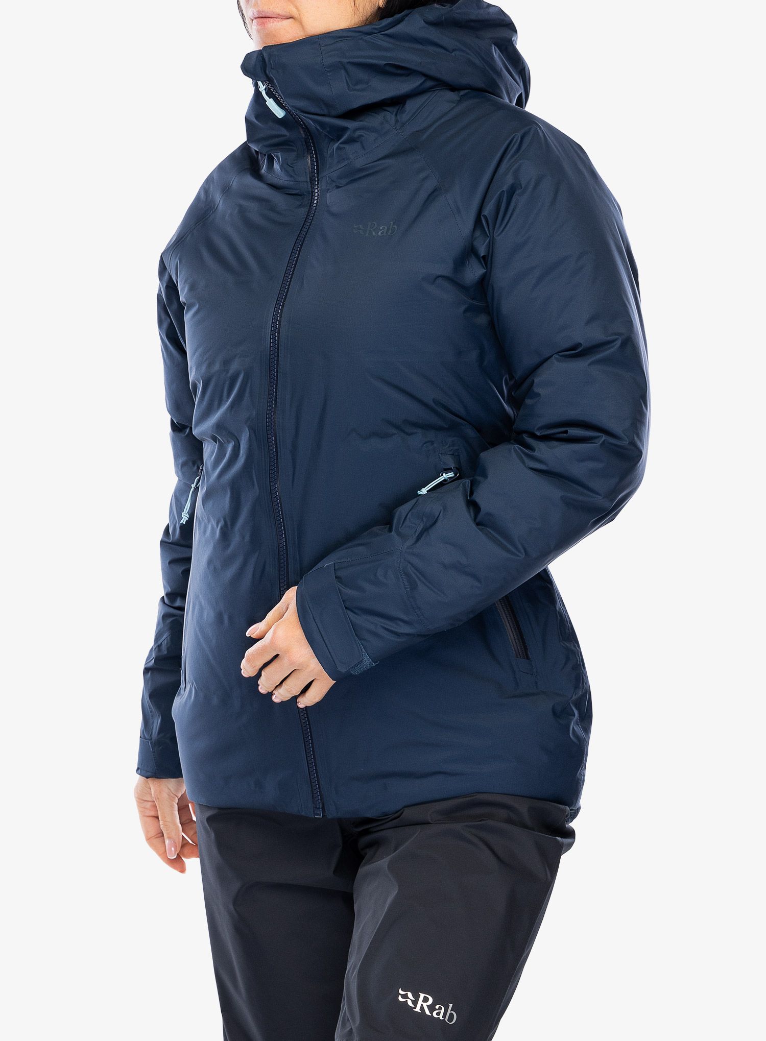 Ženska perjana jakna Rab Valiance Jacket - deep ink