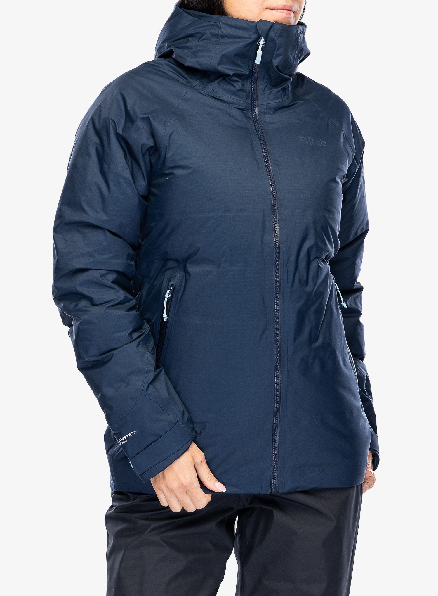 Ženska perjana jakna Rab Valiance Jacket - deep ink