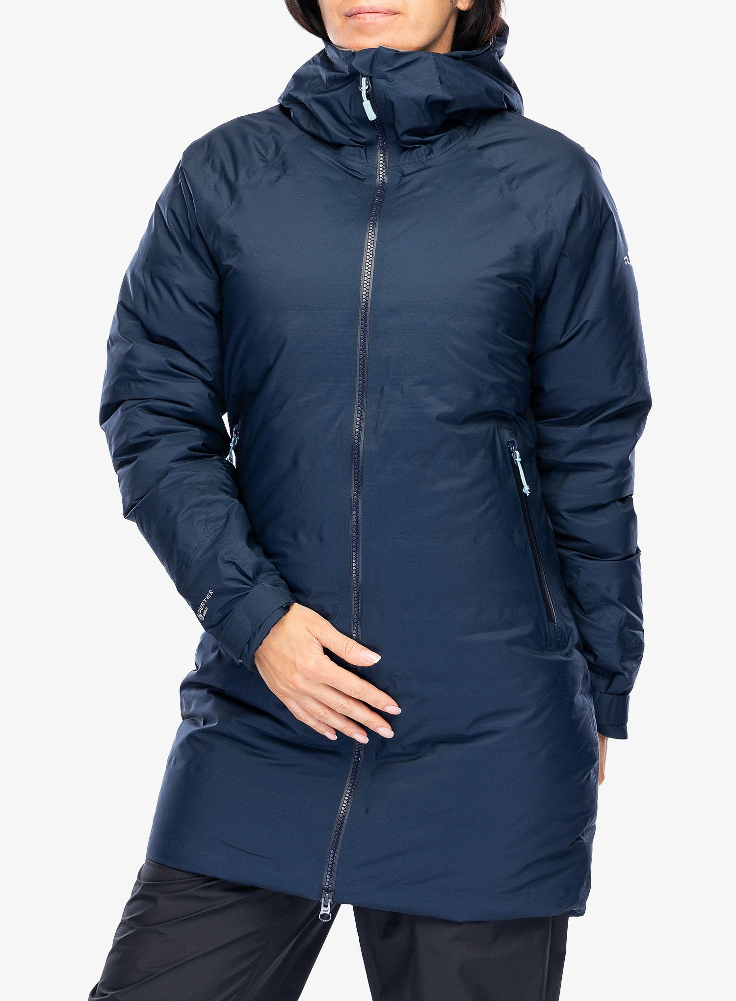 Ženski perjani kaput Rab Valiance Parka - deep ink