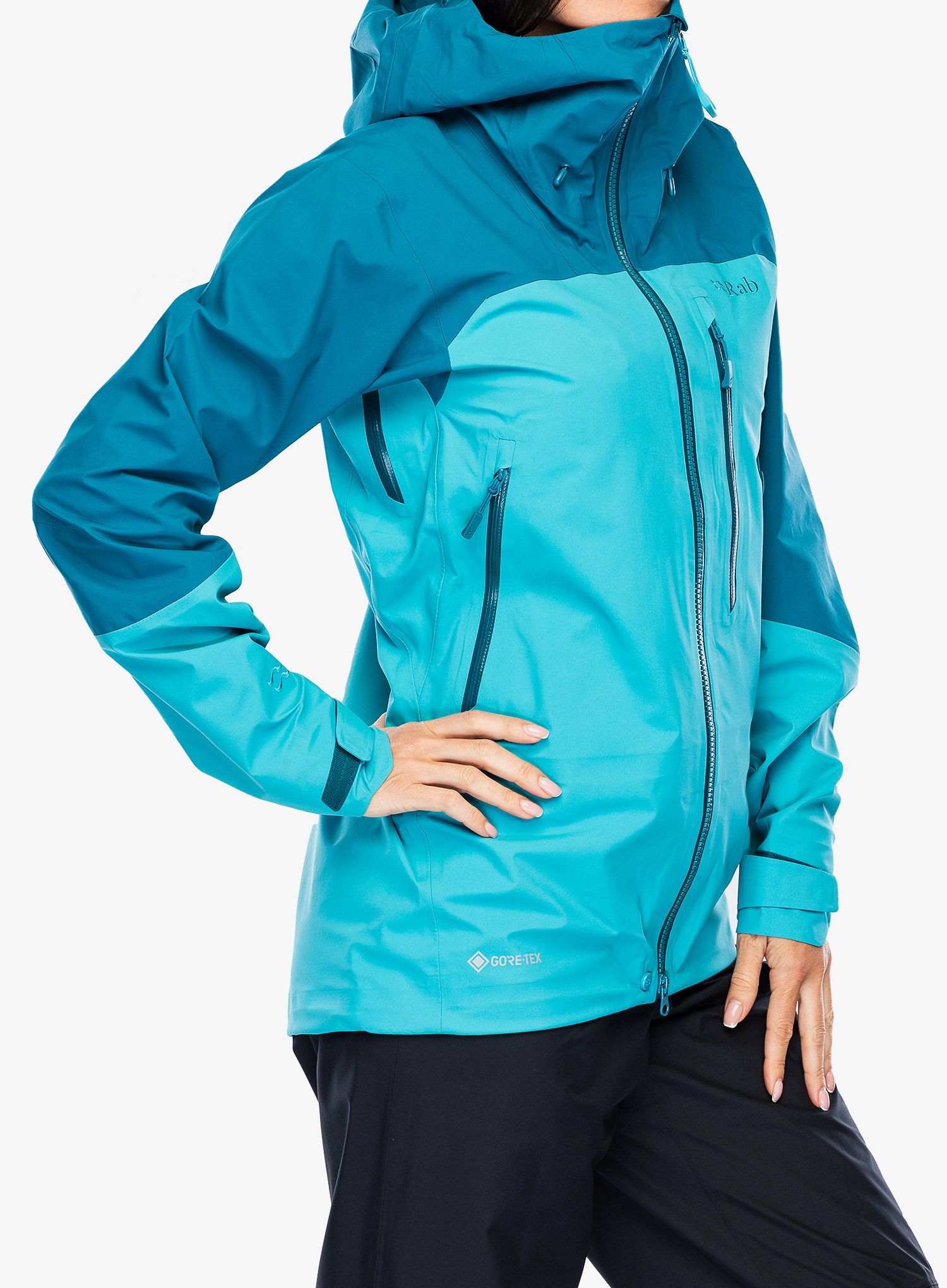 GORE-TEX ženska jakna Rab Zanskar GTX Jacket - ultramarine/aquamarine