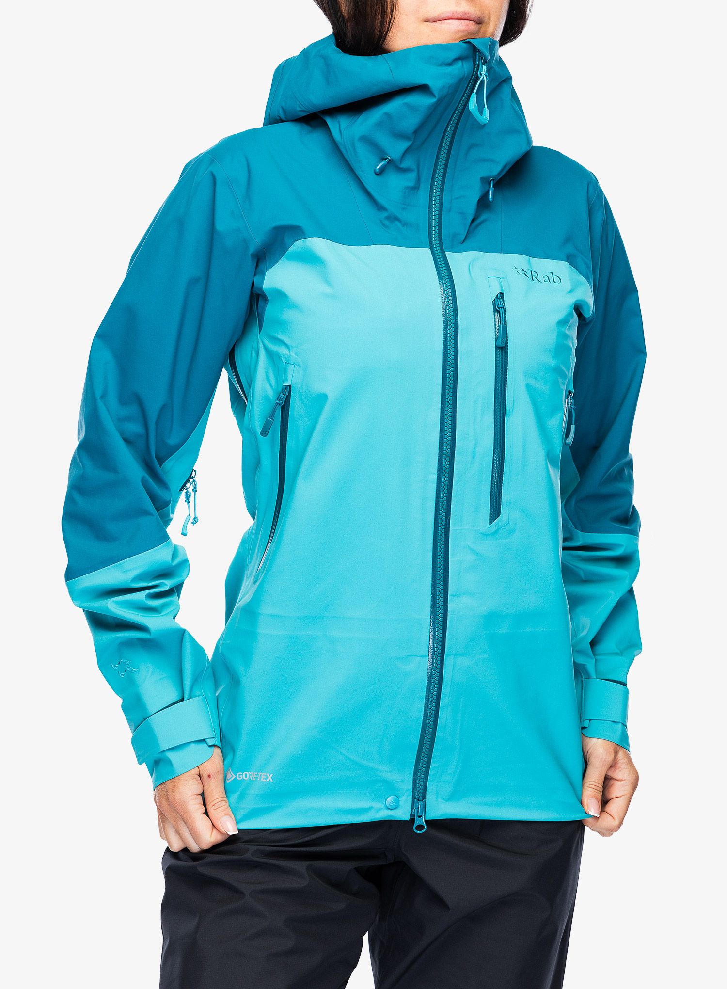 GORE-TEX ženska jakna Rab Zanskar GTX Jacket - ultramarine/aquamarine