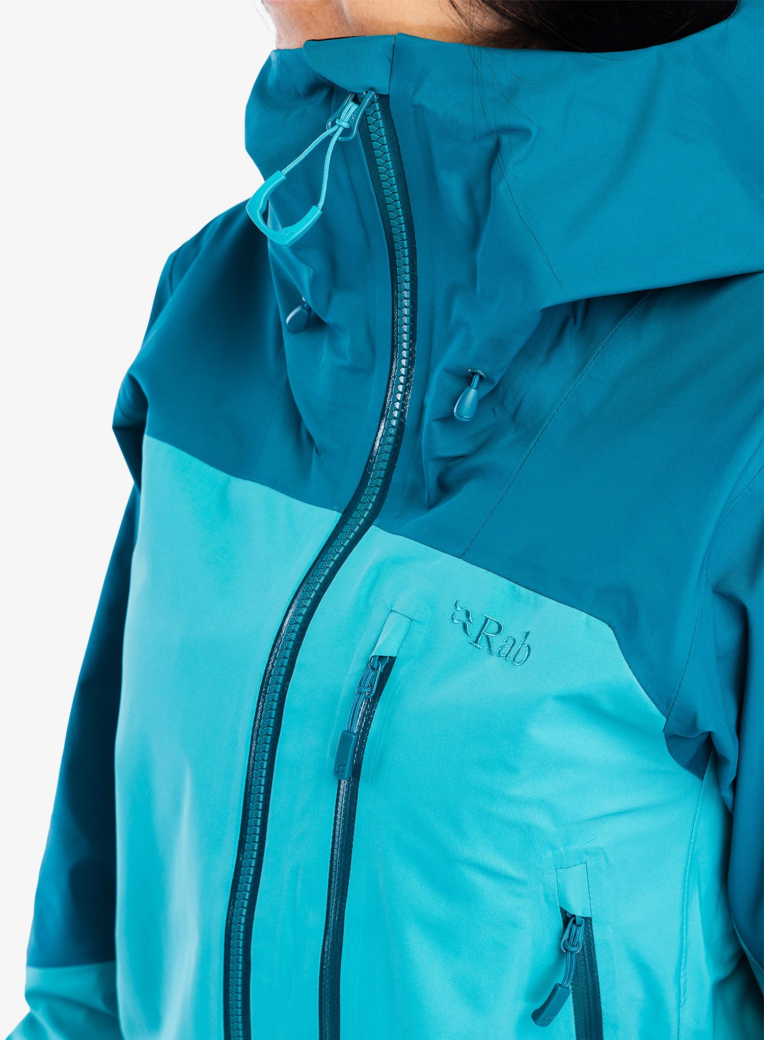 GORE-TEX ženska jakna Rab Zanskar GTX Jacket - ultramarine/aquamarine