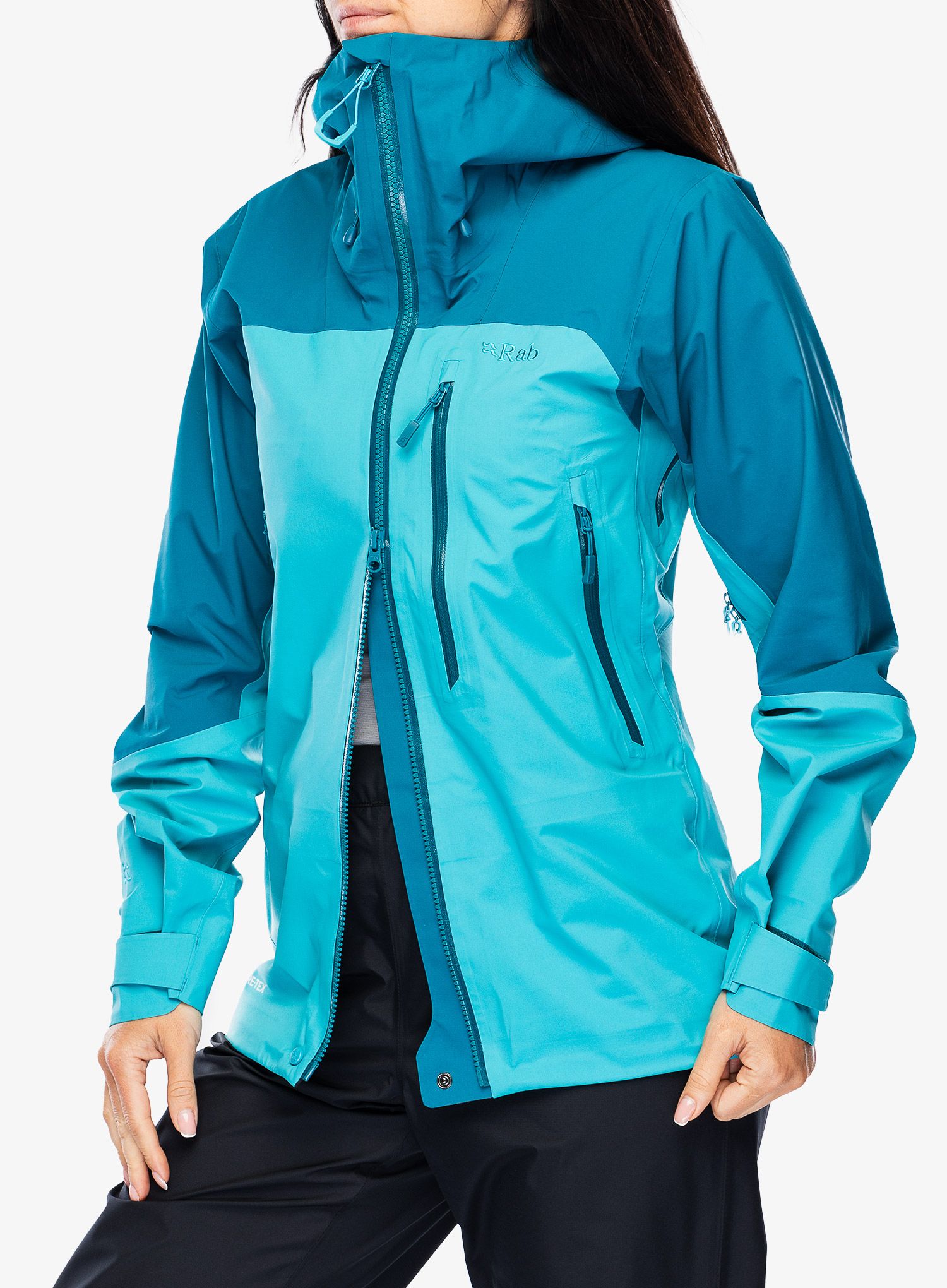GORE-TEX ženska jakna Rab Zanskar GTX Jacket - ultramarine/aquamarine