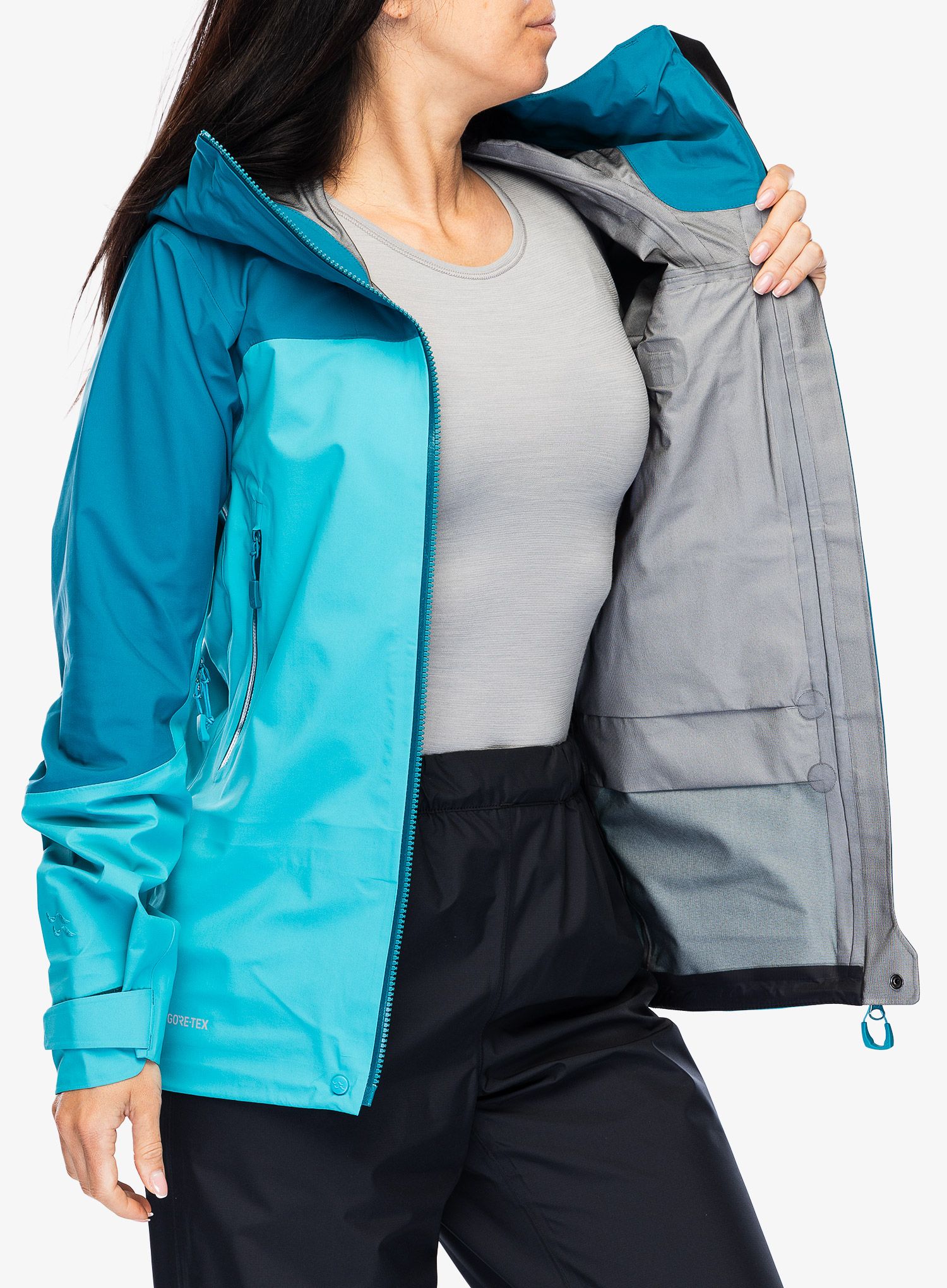 GORE-TEX ženska jakna Rab Zanskar GTX Jacket - ultramarine/aquamarine