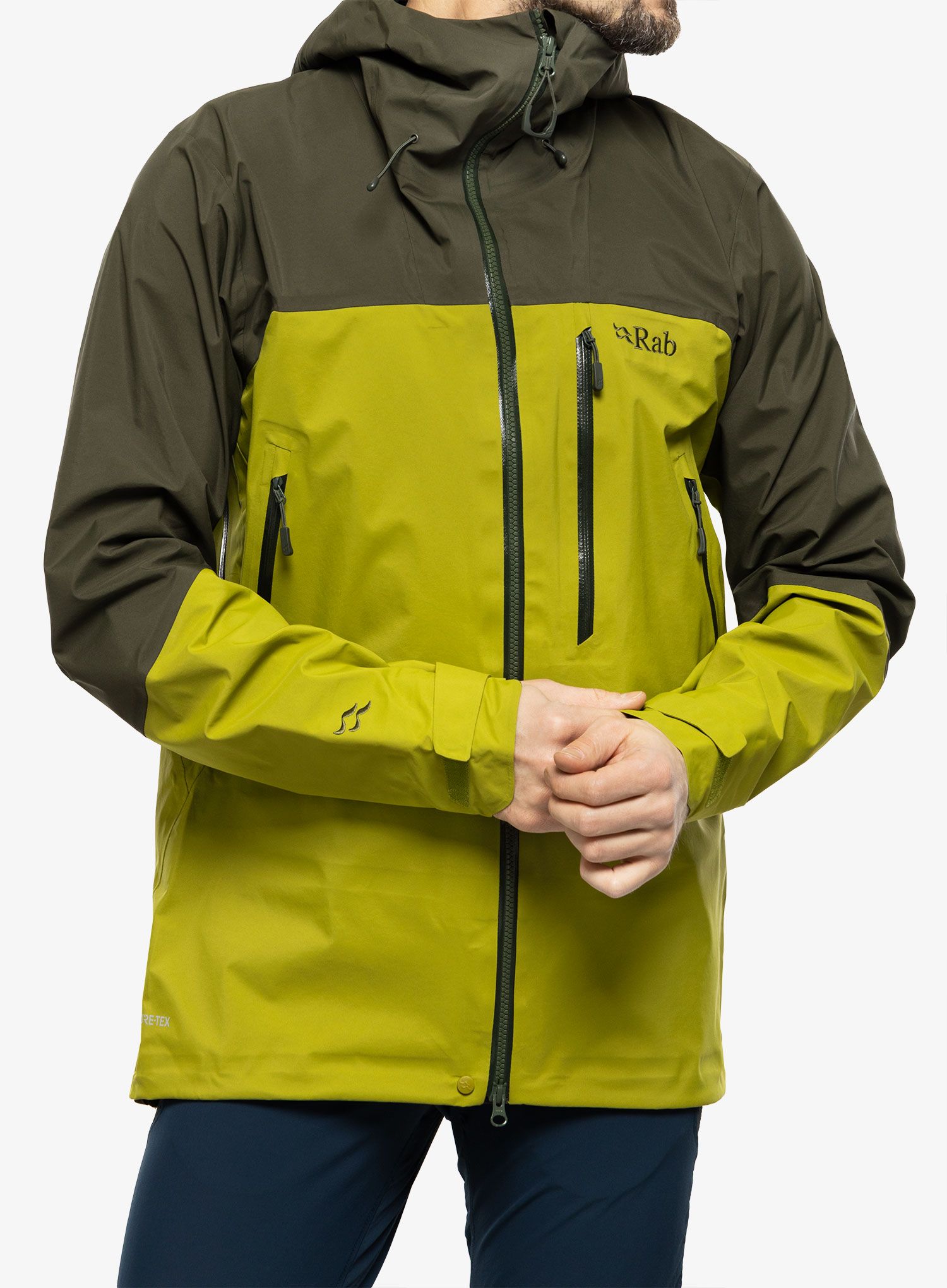 Kišna jakna Rab Zanskar GTX Jacket  - army/aspen green
