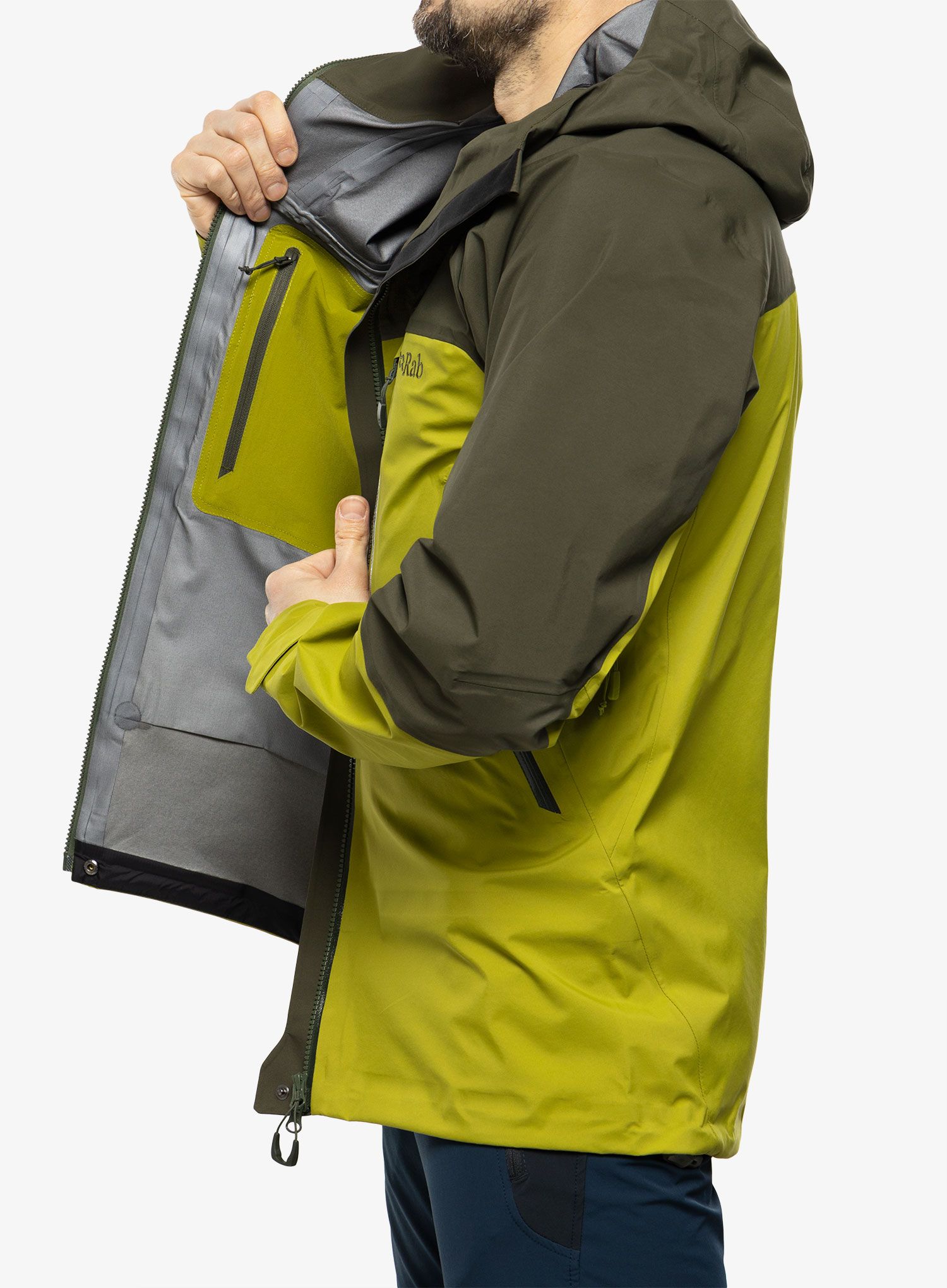 Kišna jakna Rab Zanskar GTX Jacket  - army/aspen green