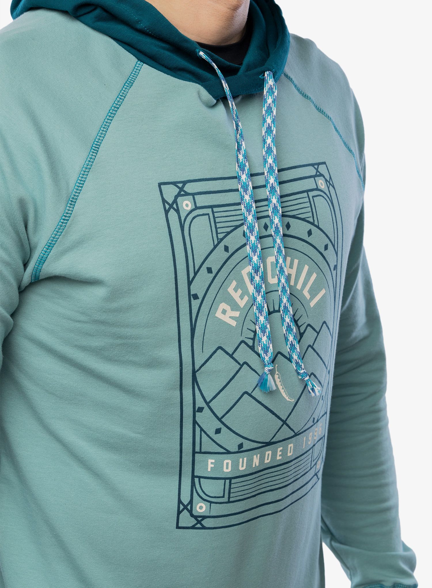 Majica s kapuljačom Red Chilli Me Tecu Hoody IV - mineral blue