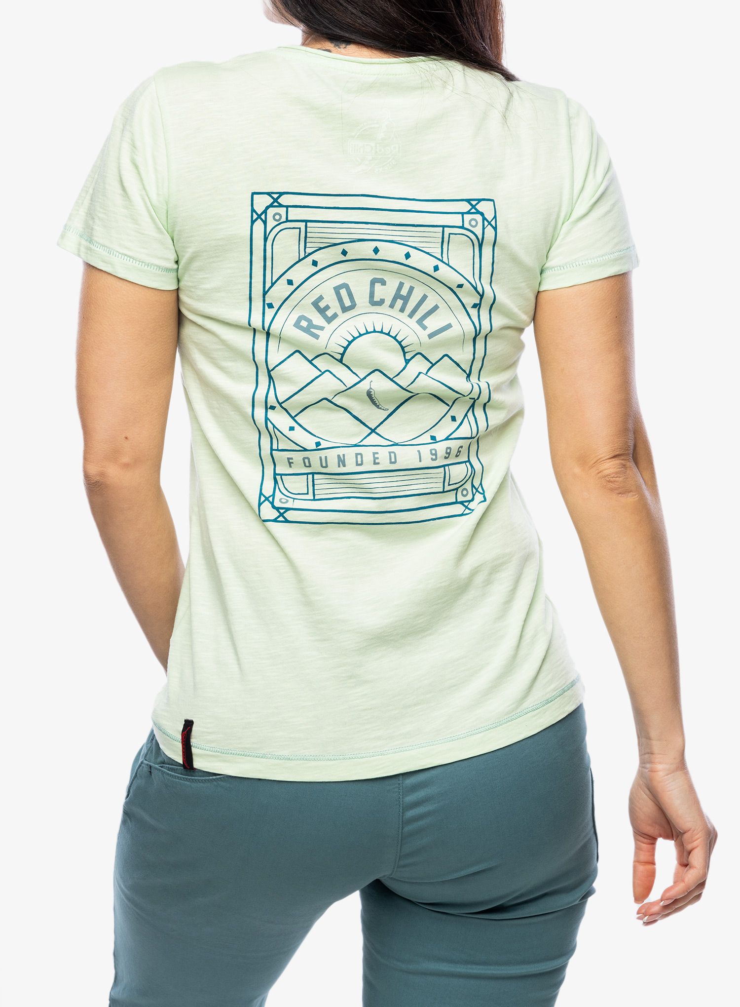 Ženska majica s tiskom Red Chilli Wo Satori T-Shirt III - pastel green