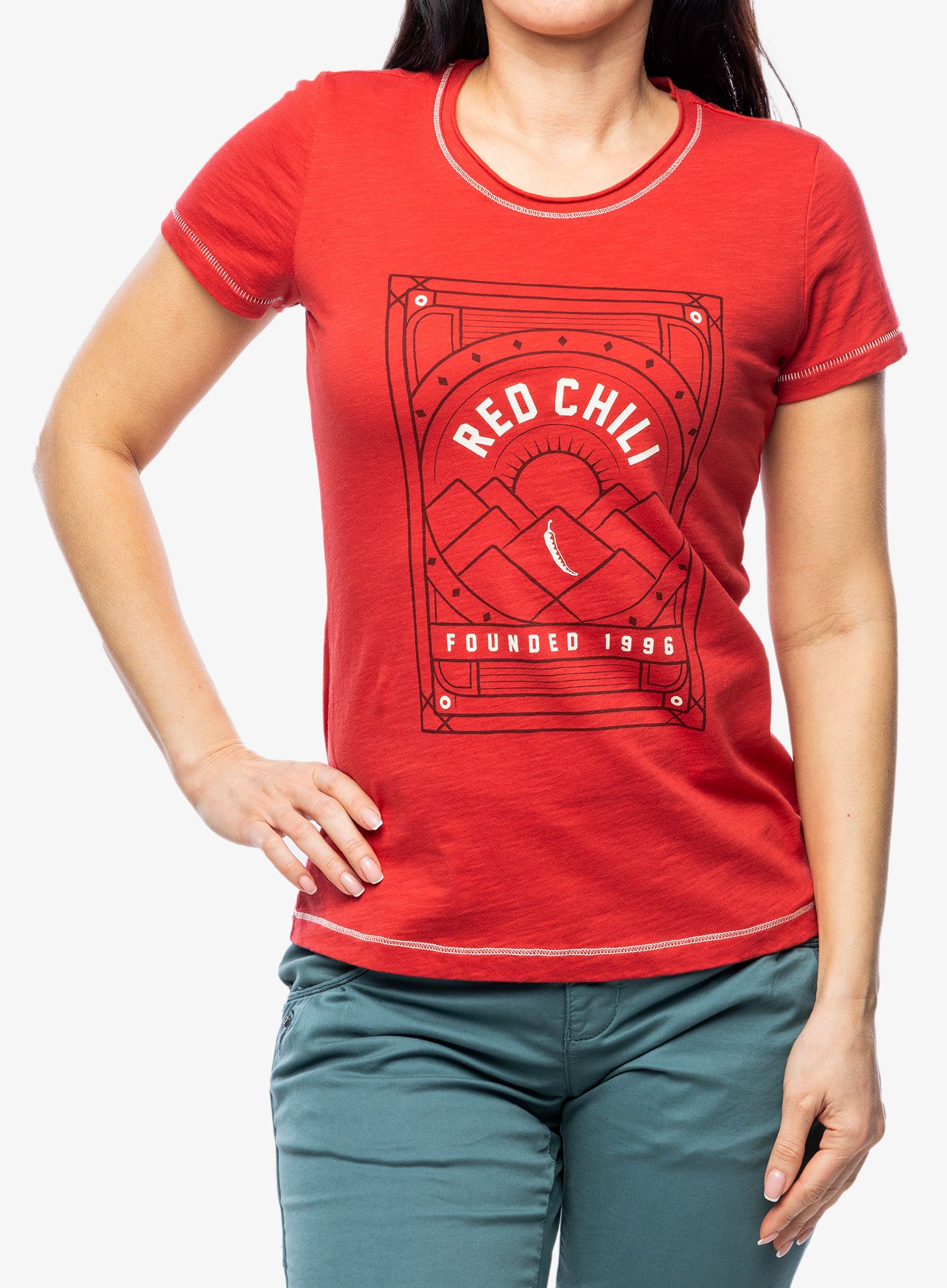 Ženska penjačka majica Red Chilli Wo Satori T-Shirt III - sumac