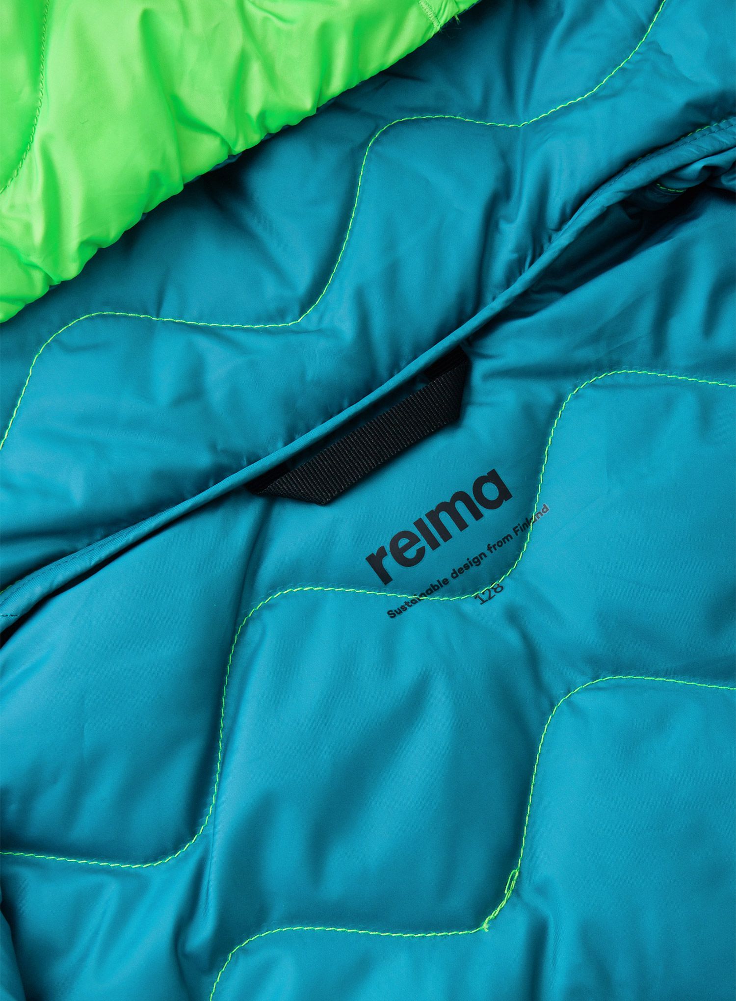 Dječja jakna Reima Fossila - neon green