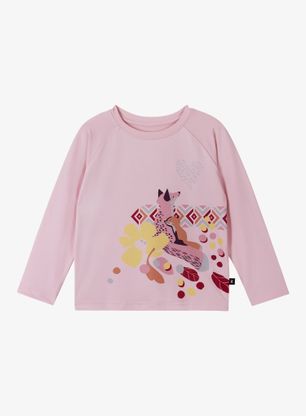 Dukserica za djevojčice Reima Kouluun - pale rose
