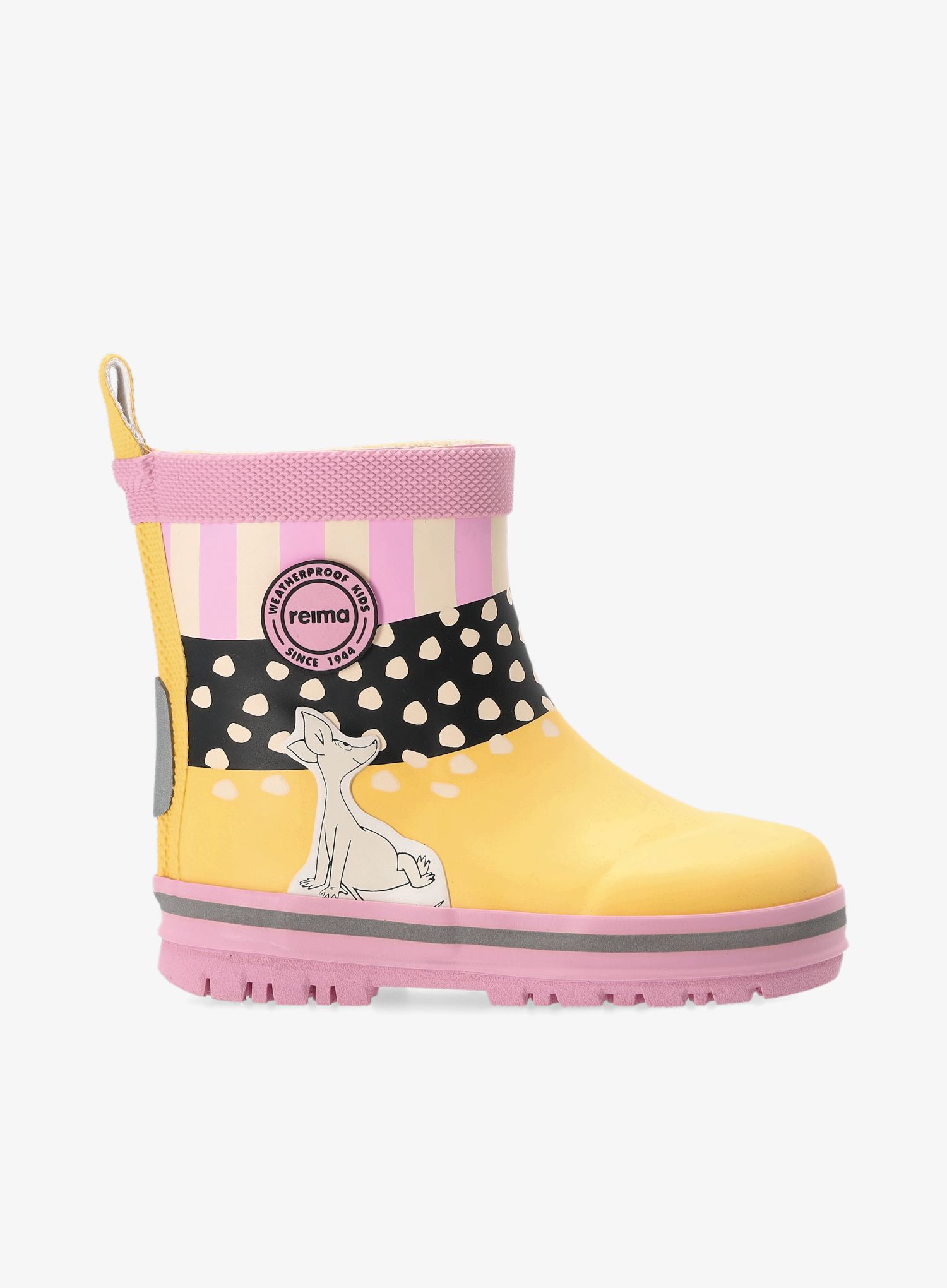 Čizme za djevojčice Reima Magisk Moomin - light orchid