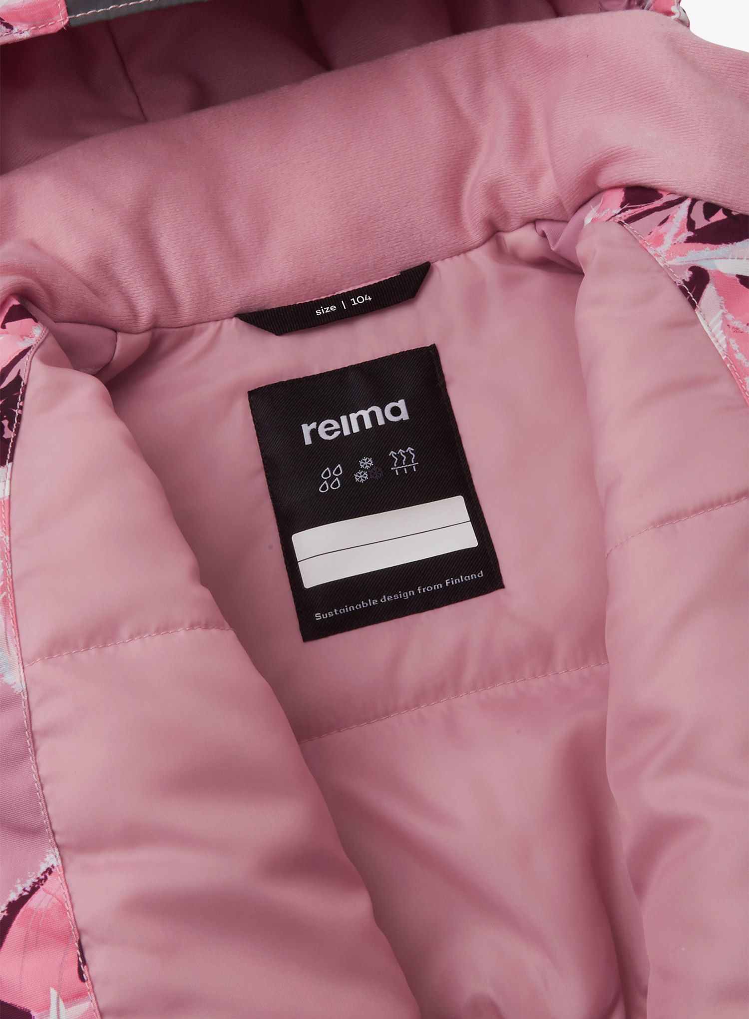 Jakna za djevojčice Reima Toki - grey pink