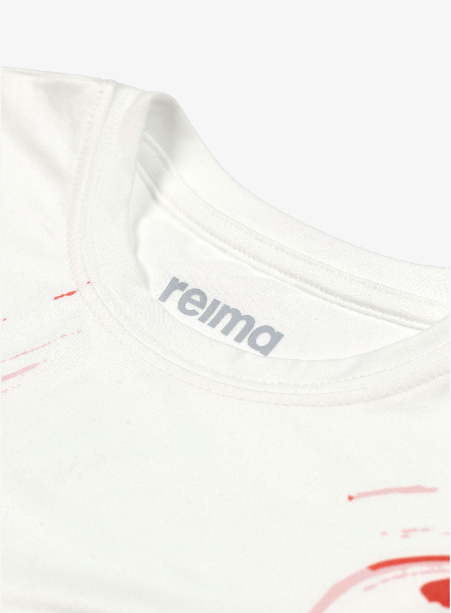 Majica za djevojčice Reima Vauhdikas - off white/red