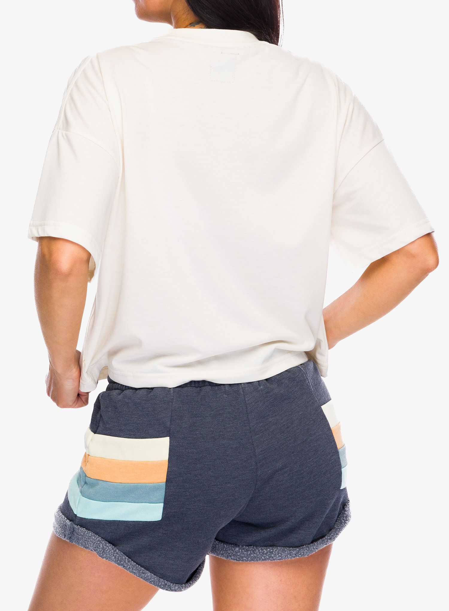 Ženska majica s tiskom Rip Curl RSS Crop Tee - bone 