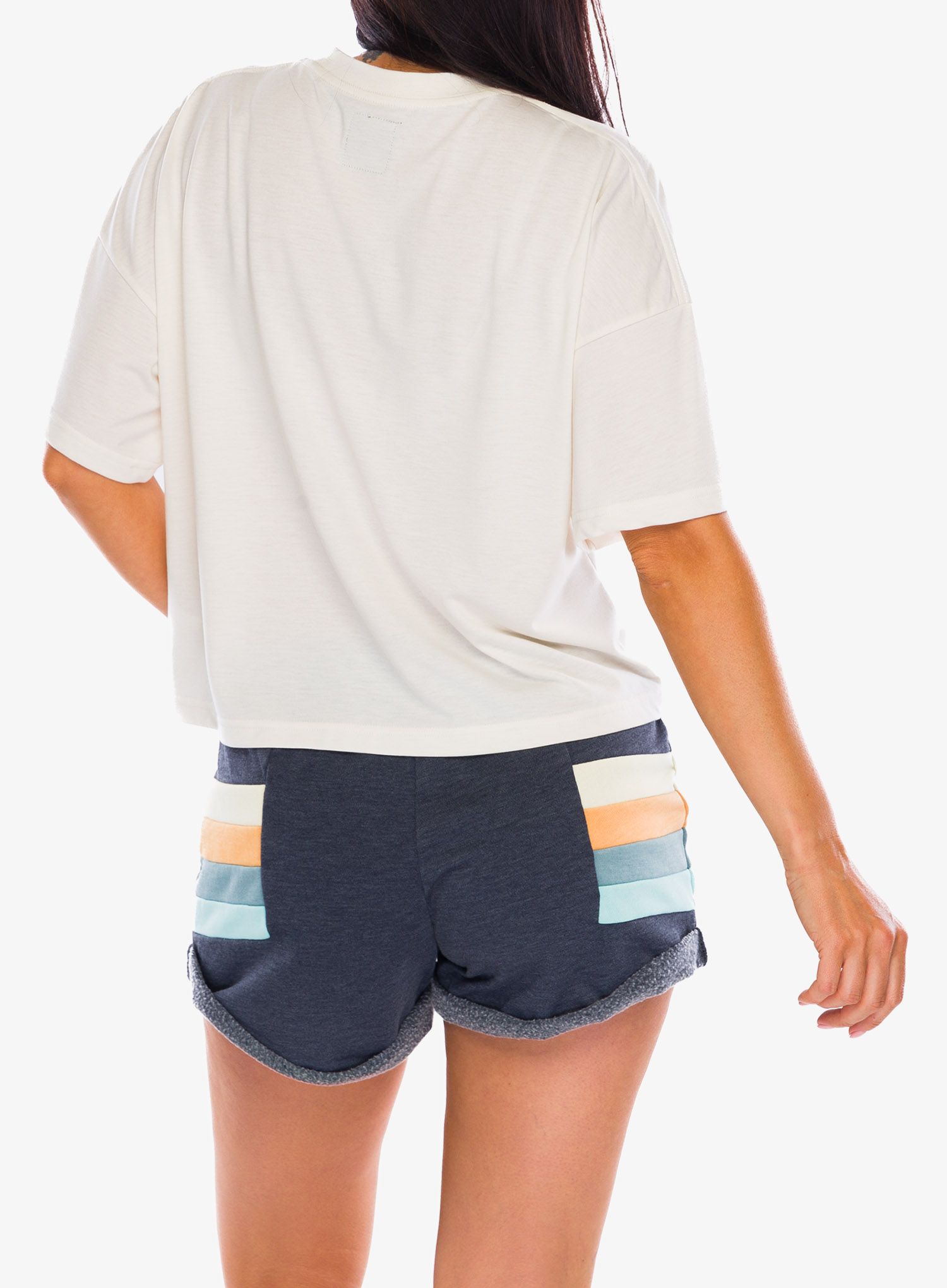 Ženska majica s tiskom Rip Curl RSS Crop Tee - bone 