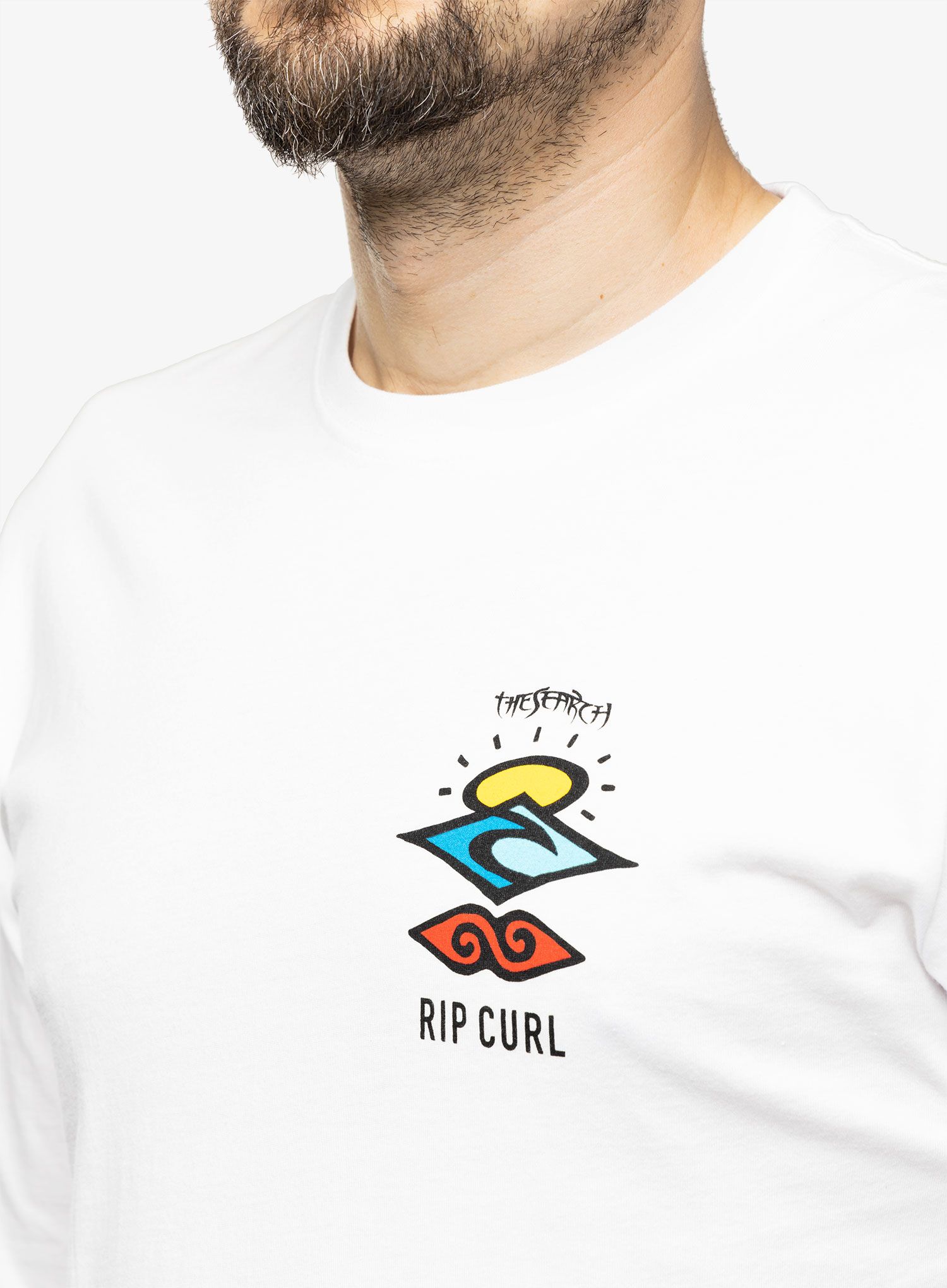 Majica dugih rukava Rip Curl Search Icon L/S Tee - white