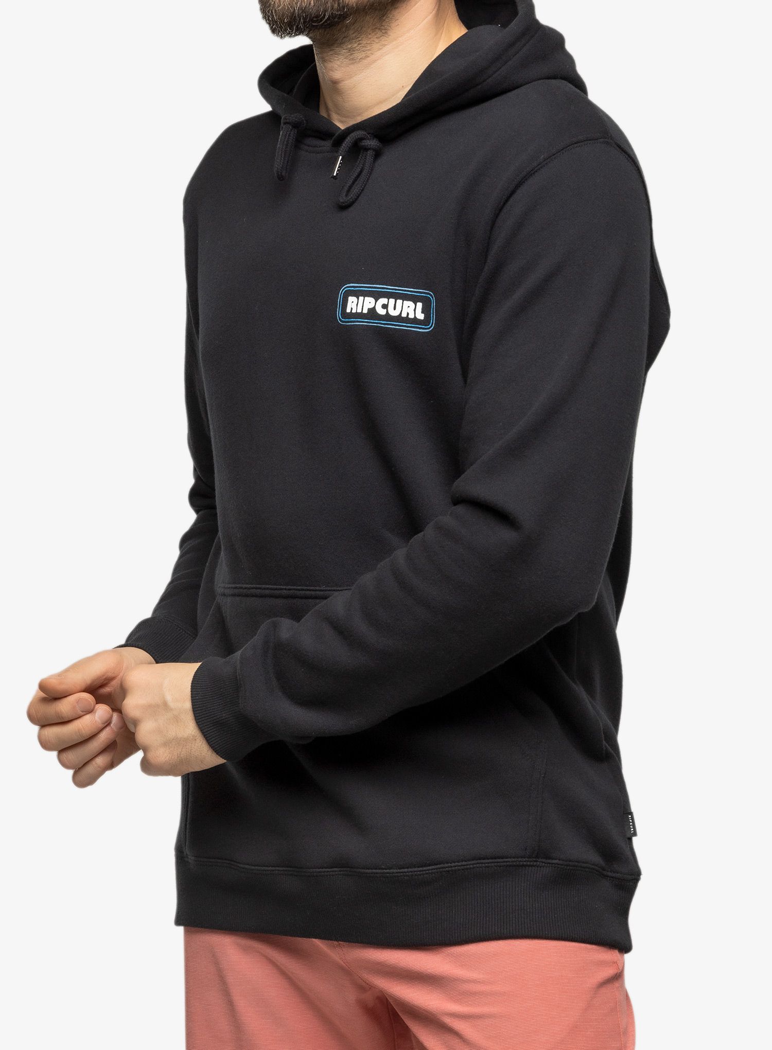 Majica s kapuljačom Rip Curl Surf Revival Hood - black
