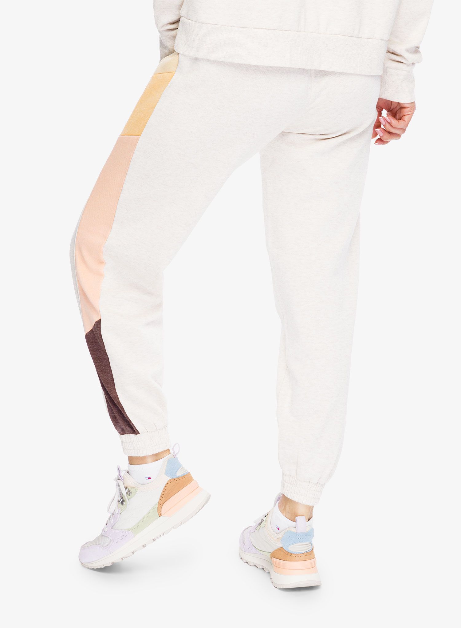 Ženske hlače Rip Curl Surf Revival Track Pant - oatmeal marle