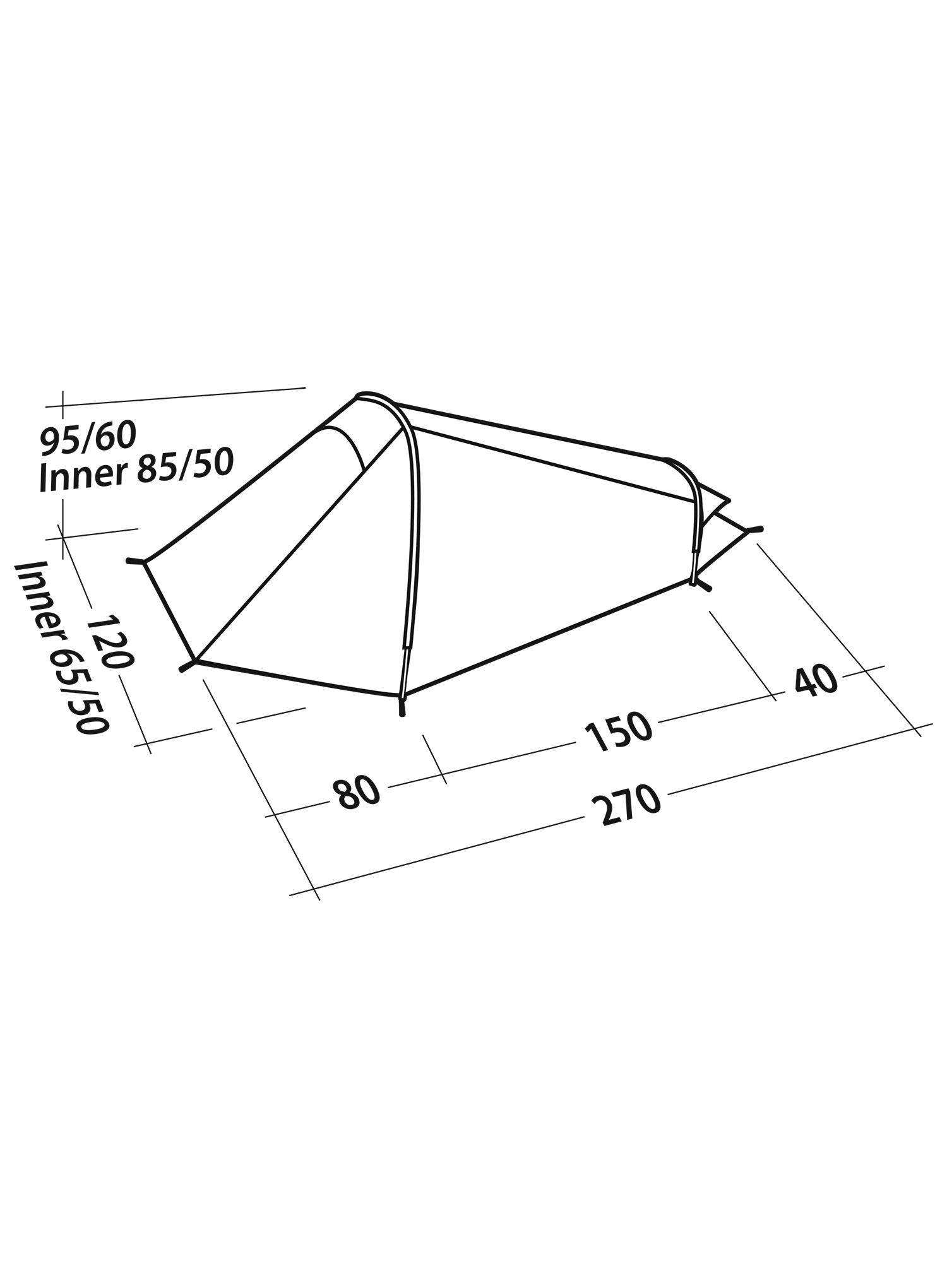 Šator za 1 osobu Robens Arrow Head - blue