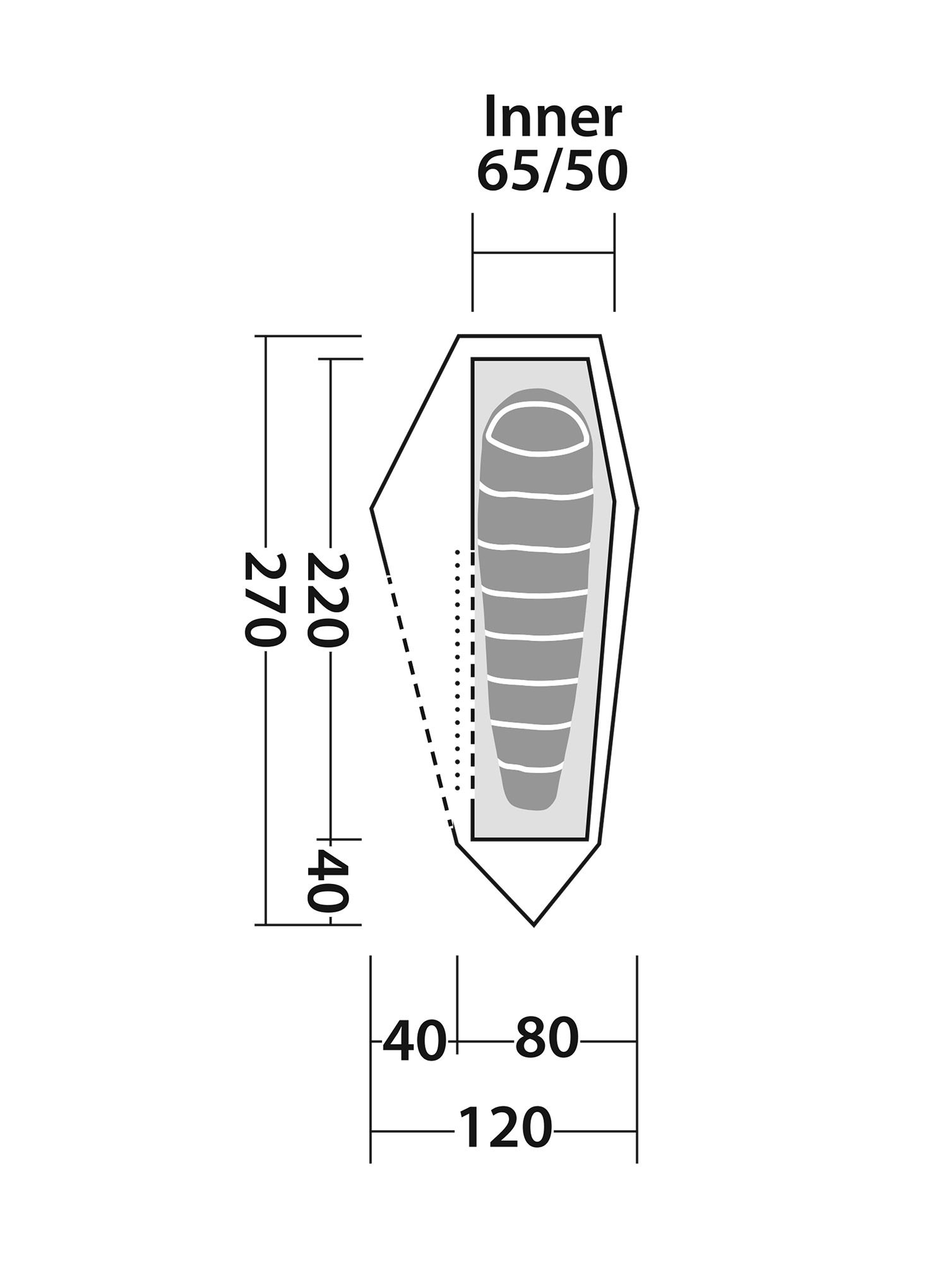 Šator za 1 osobu Robens Arrow Head - blue