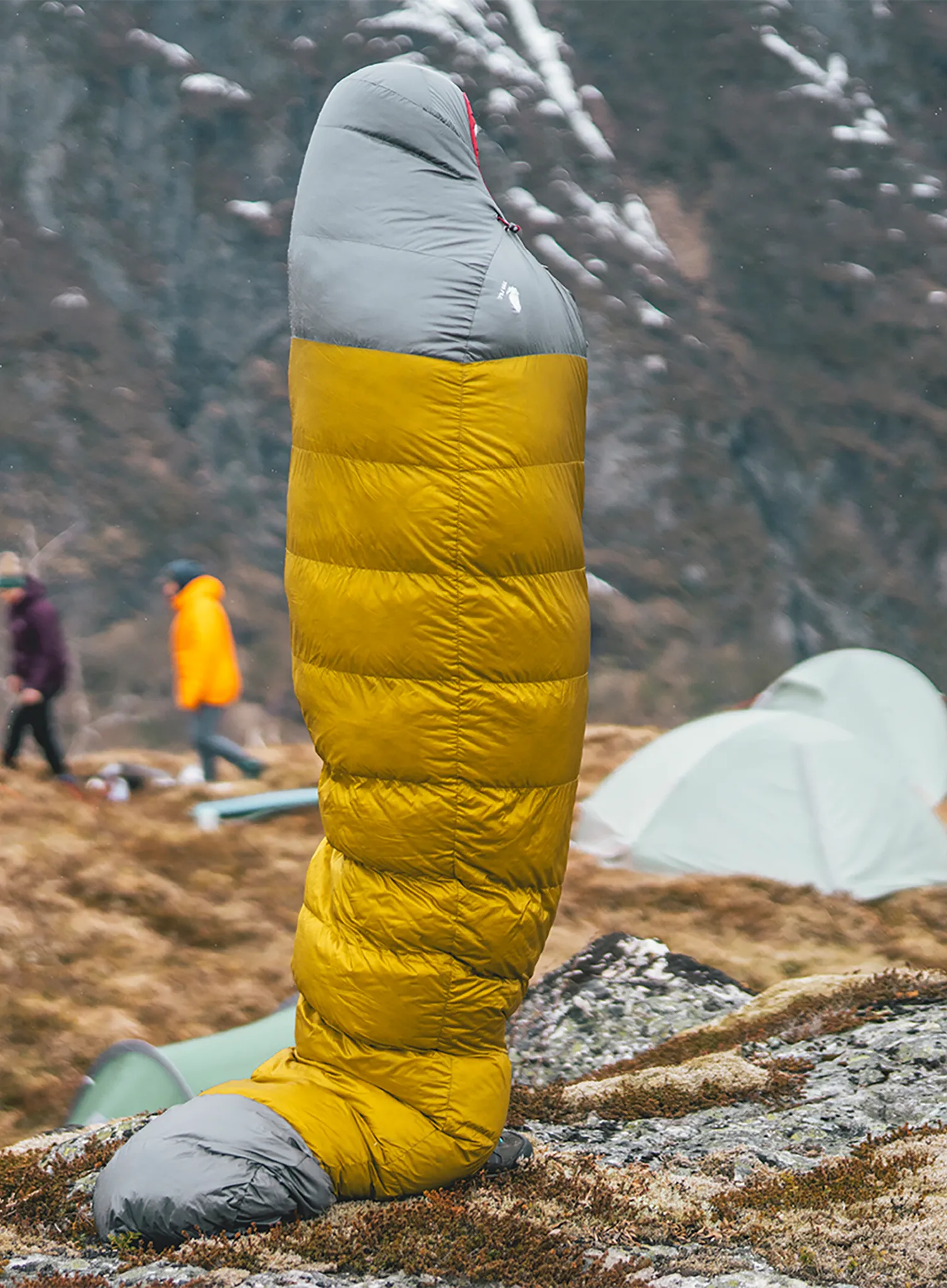 Perjana vreća za spavanje Robens Couloir 750 (195 cm) - grey/yellow