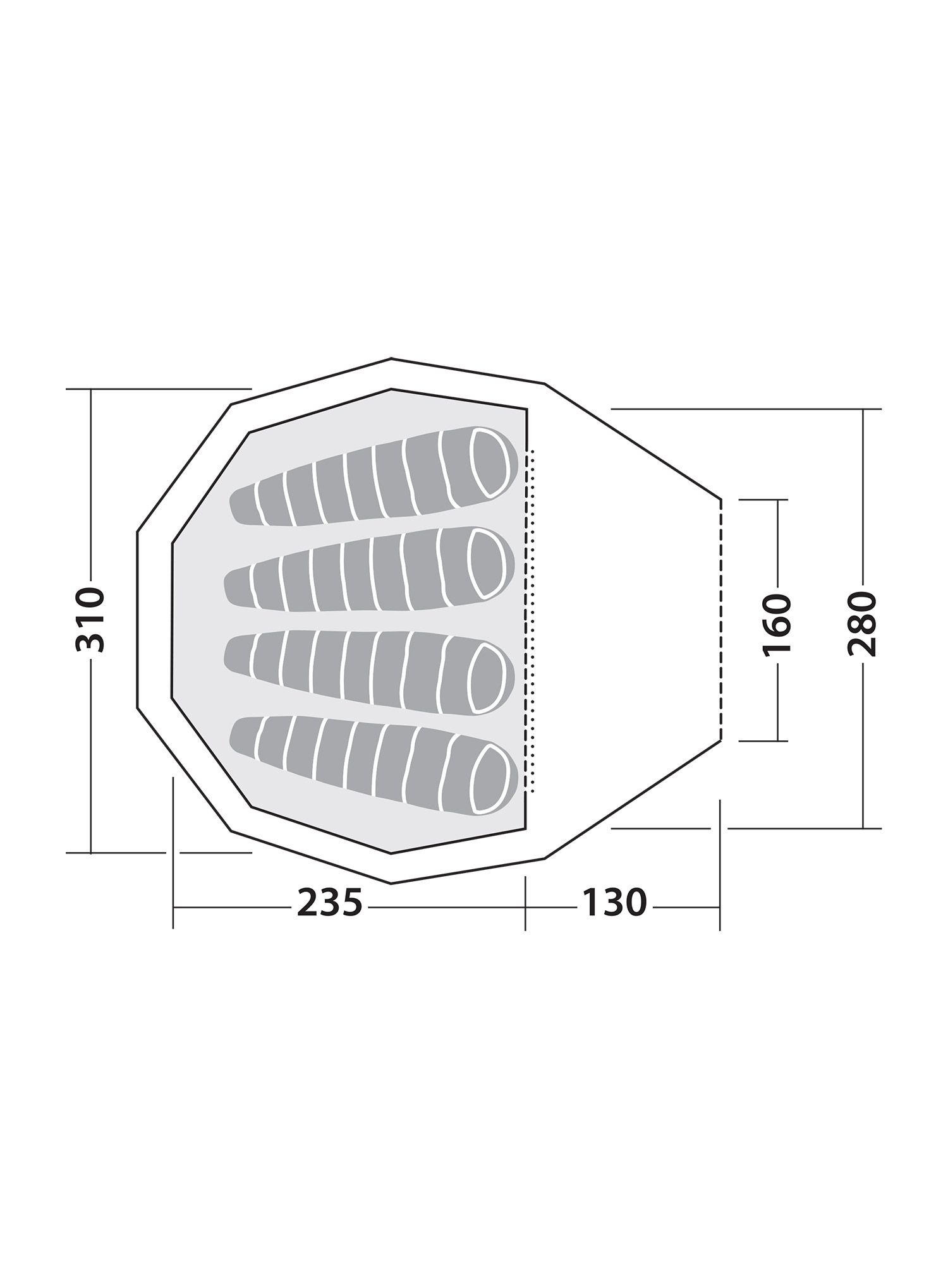 Šator za 4 osobe Robens Green Cone PRS