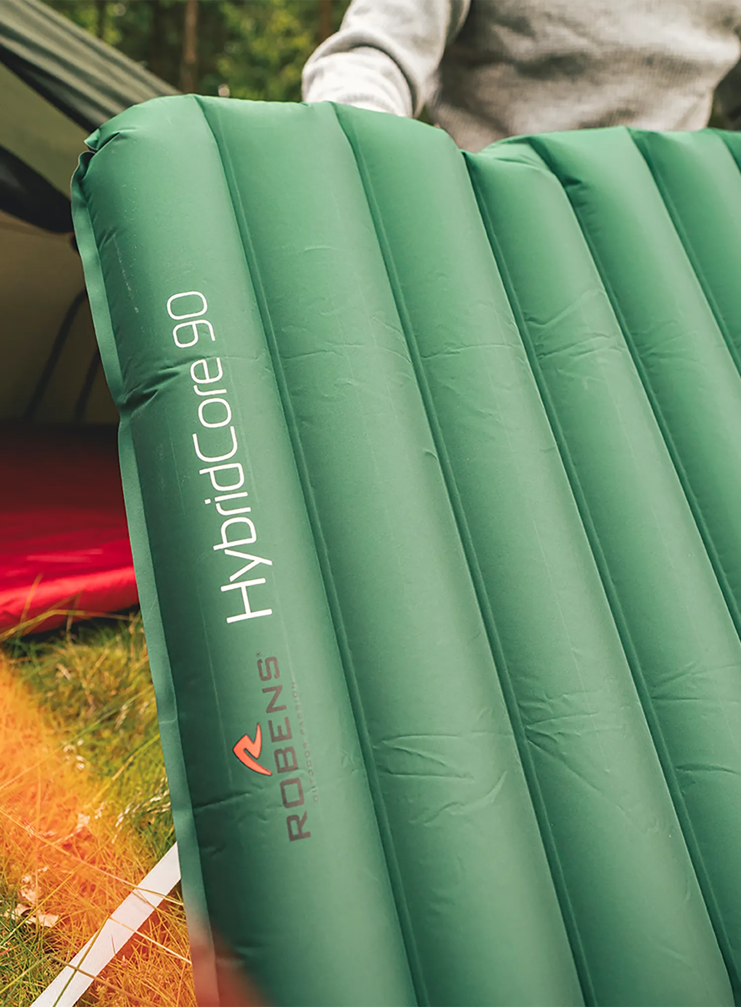 Samonapuhavajuća podloga Robens HybridCore 90 - green