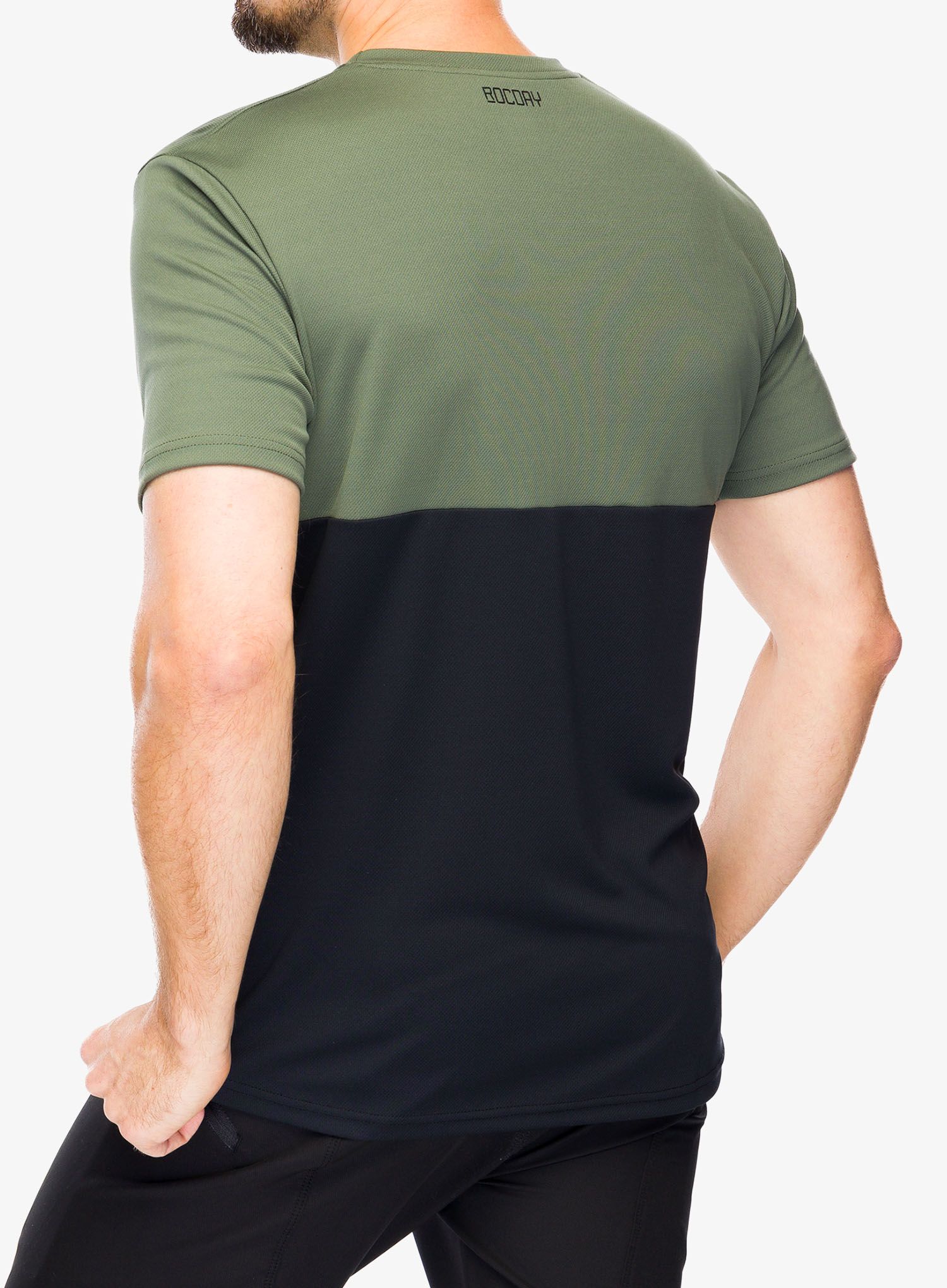 Biciklistička majica Rocday Double V2 - black/green