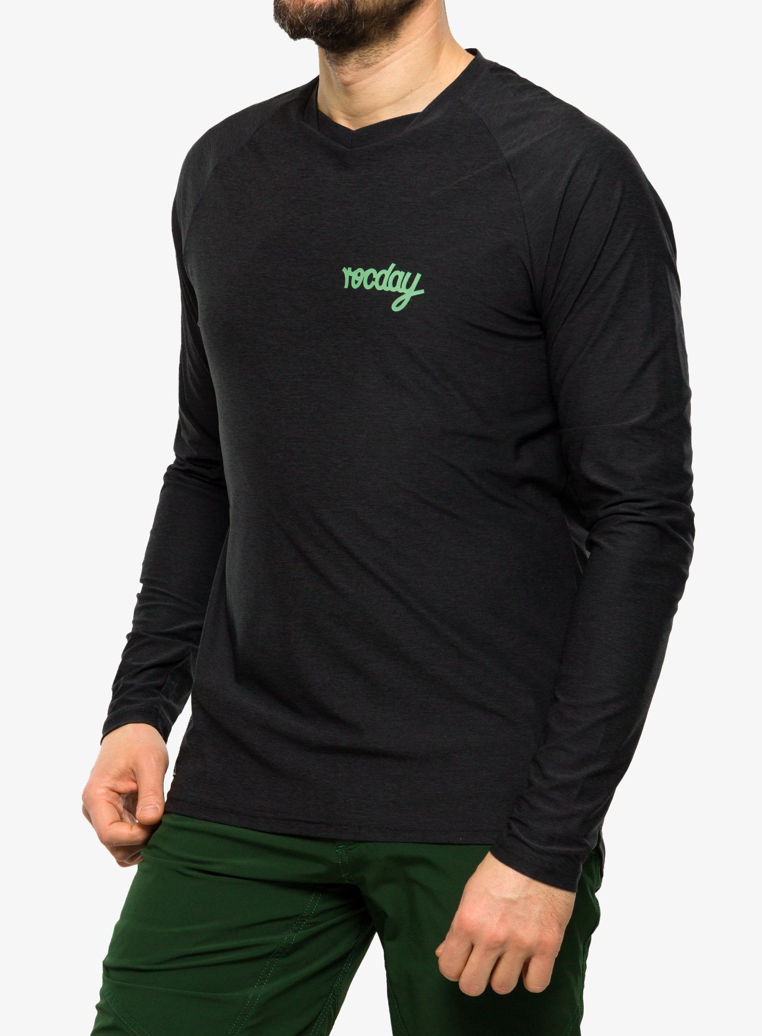 Biciklistička dukserica Rocday Evo Race - black/green