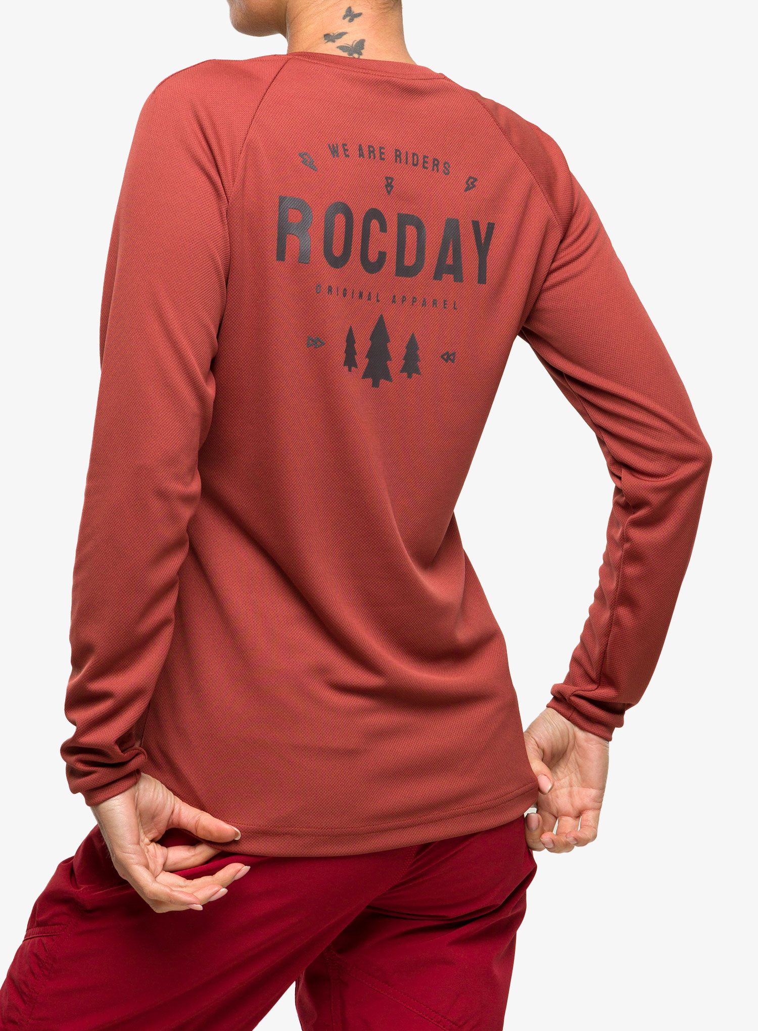 Ženska biciklistička dukserica Rocday Patrol - red
