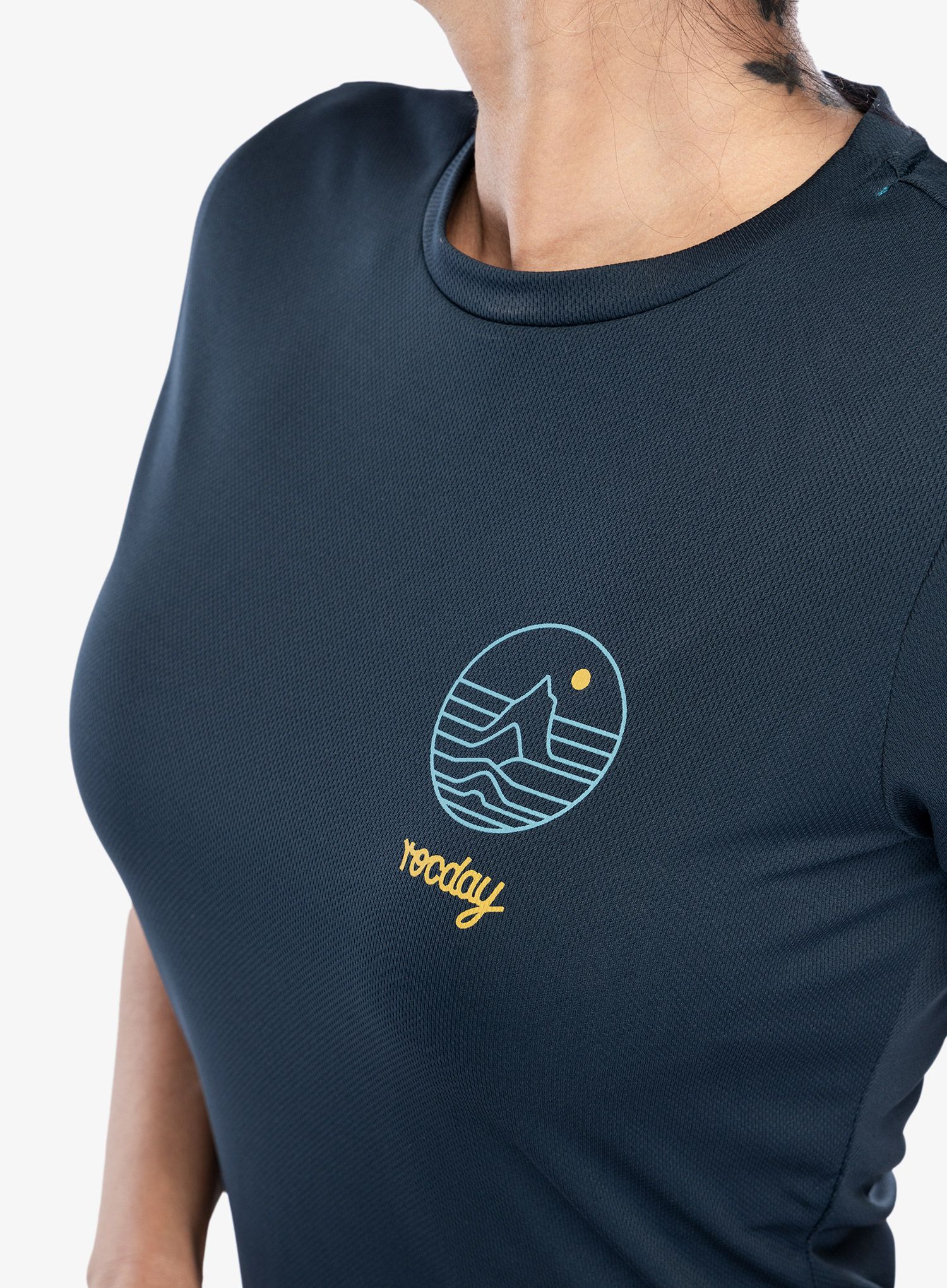 Ženska biciklistička majica Rocday Woody - navy