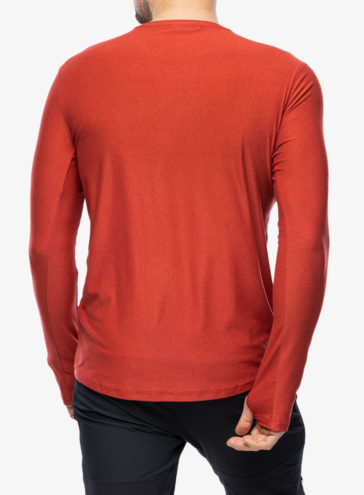 Majica dugih rukava Royal Robbins Amp Lite Crew L/S - brick red htr